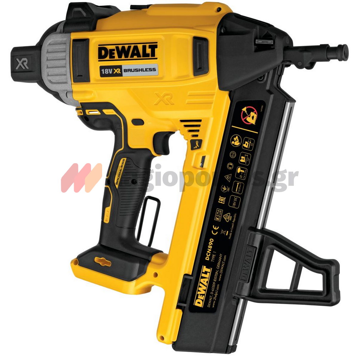 DeWalt DCN890P2 Brushless Καρφωτικό Μπετού Μπαταρίας 18V Li-Ion Με 2 Μπαταρίες 5.0Ah & Βαλίτσα