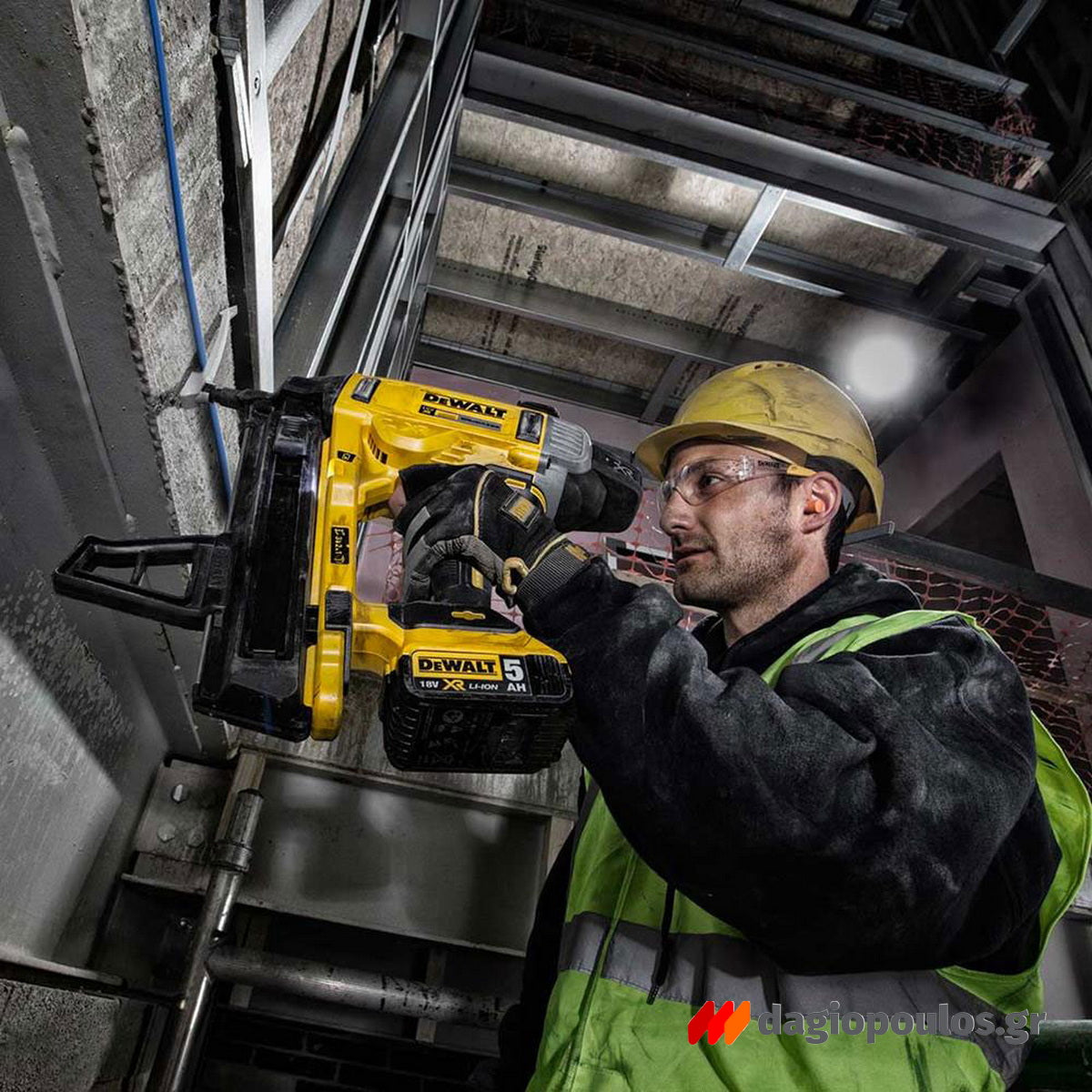 DeWalt DCN890P2 Brushless Καρφωτικό Μπετού Μπαταρίας 18V Li-Ion Με 2 Μπαταρίες 5.0Ah & Βαλίτσα