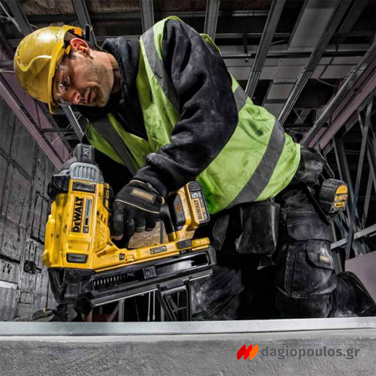 DeWalt DCN890P2 Brushless Καρφωτικό Μπετού Μπαταρίας 18V Li-Ion Με 2 Μπαταρίες 5.0Ah & Βαλίτσα