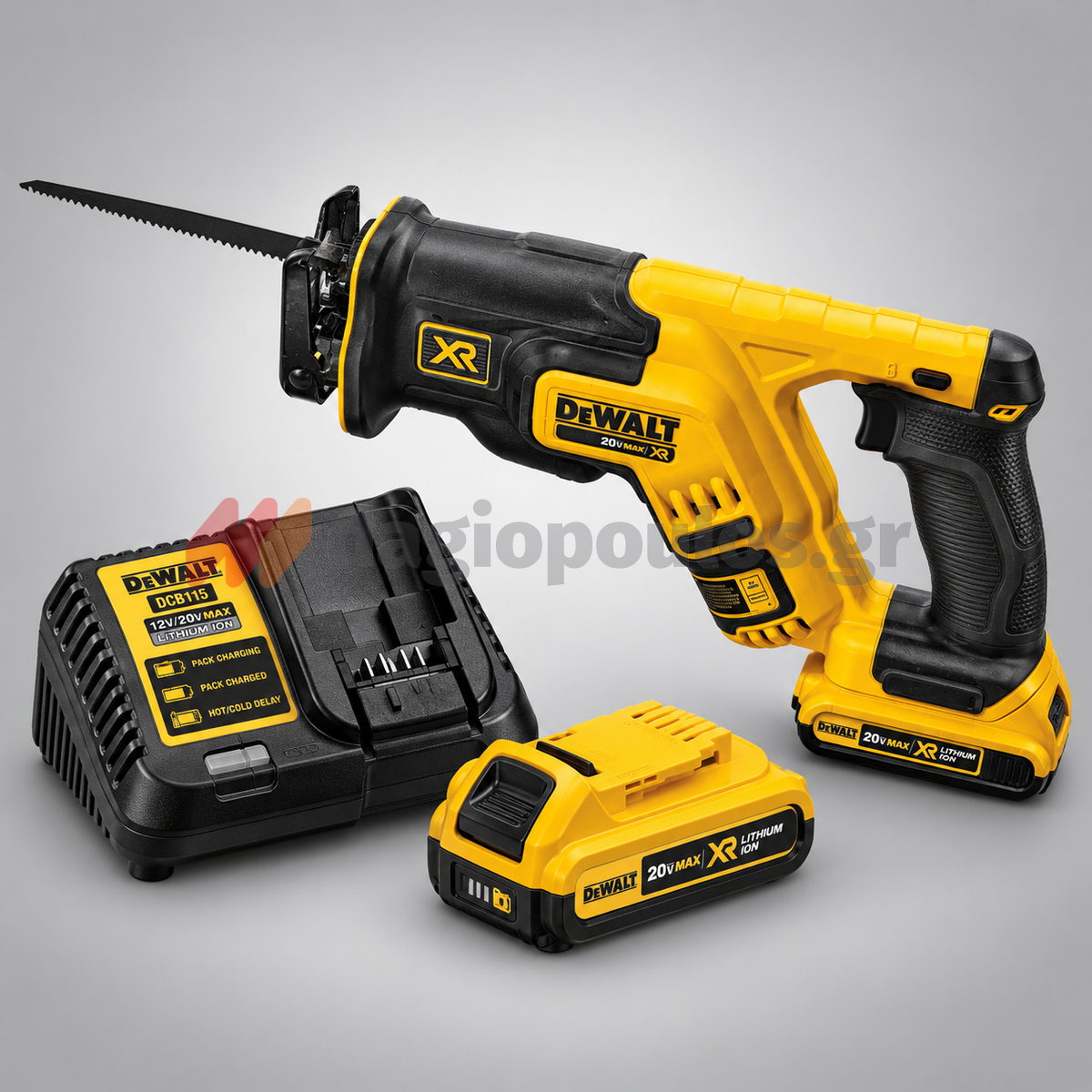 DeWalt DCS367P2-QW Brushless Σπαθοσέγα (Σεγάτσα) Μπαταρίας XR 18V Li-Ion Με 2 Μπατ.5.0Ah-Φορτιστή-Βαλίτσα T-Stak