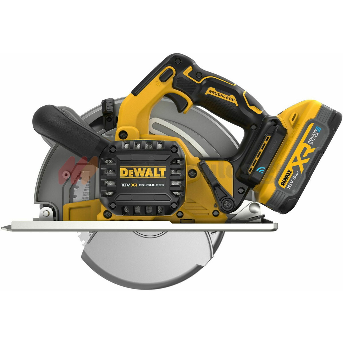 Dewalt DCS383H2 Brushless Δισκοπρίονο Μπαταρίας Μετάλλων 184mm 18V Li-Ion Με 2 Μπατ.5.0Ah - Φορτιστή - Βαλίτσα