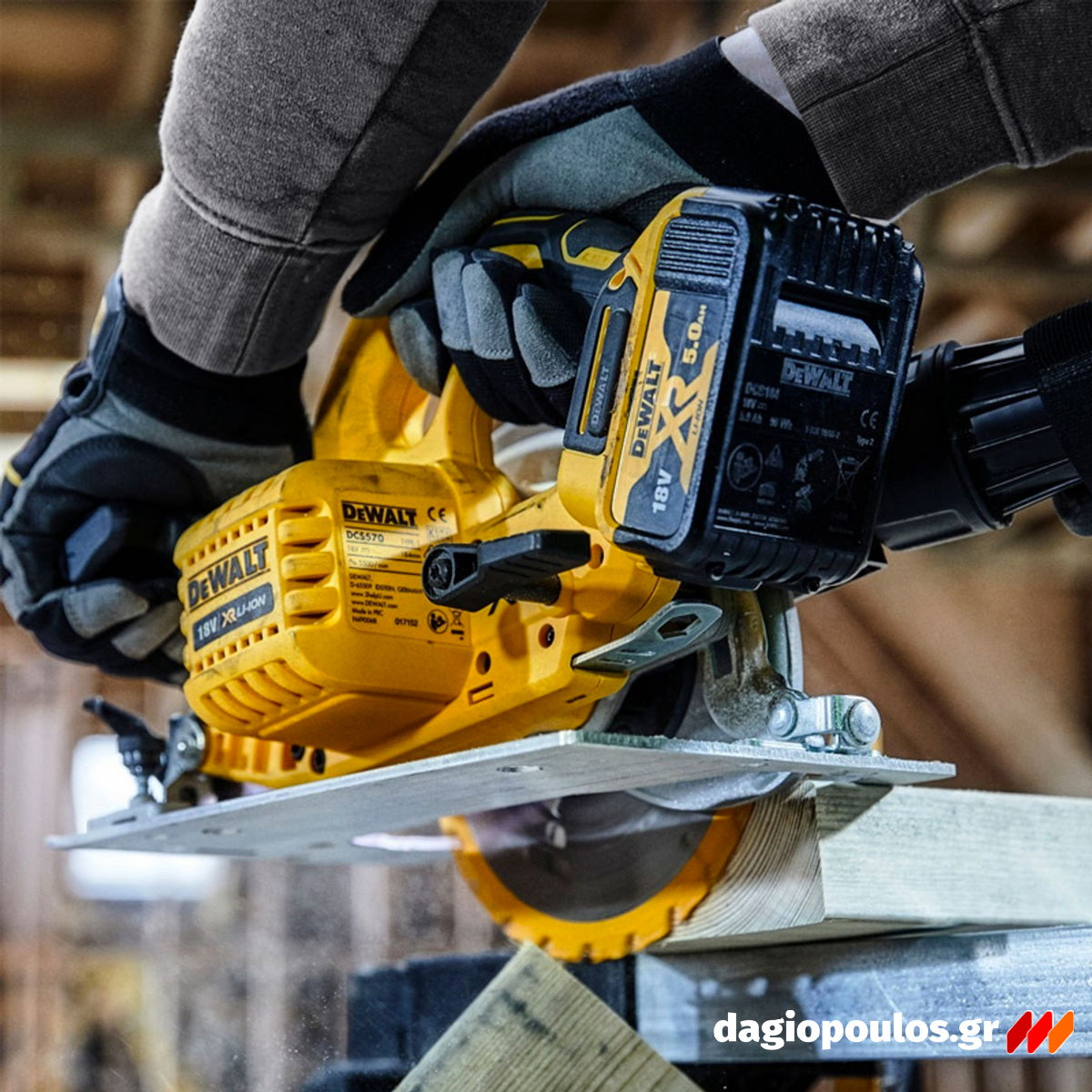 DeWalt DCS570N-XJ 18V XR Brushless Δισκοπρίονο Μπαταρίας 18V Li-Ion 184mm (SOLO)