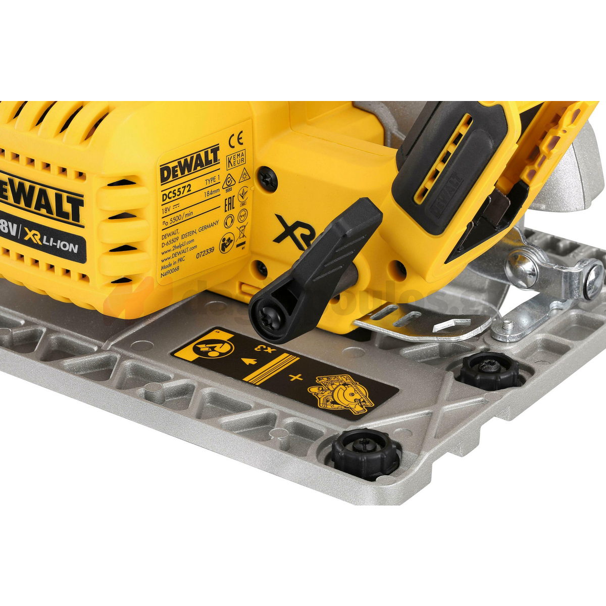 DeWalt DCS572NT-XJ Brushless Δισκοπρίονο Μπαταρίας 18V XR Li-Ion SOLO Με Βαλίτσα T-Stak