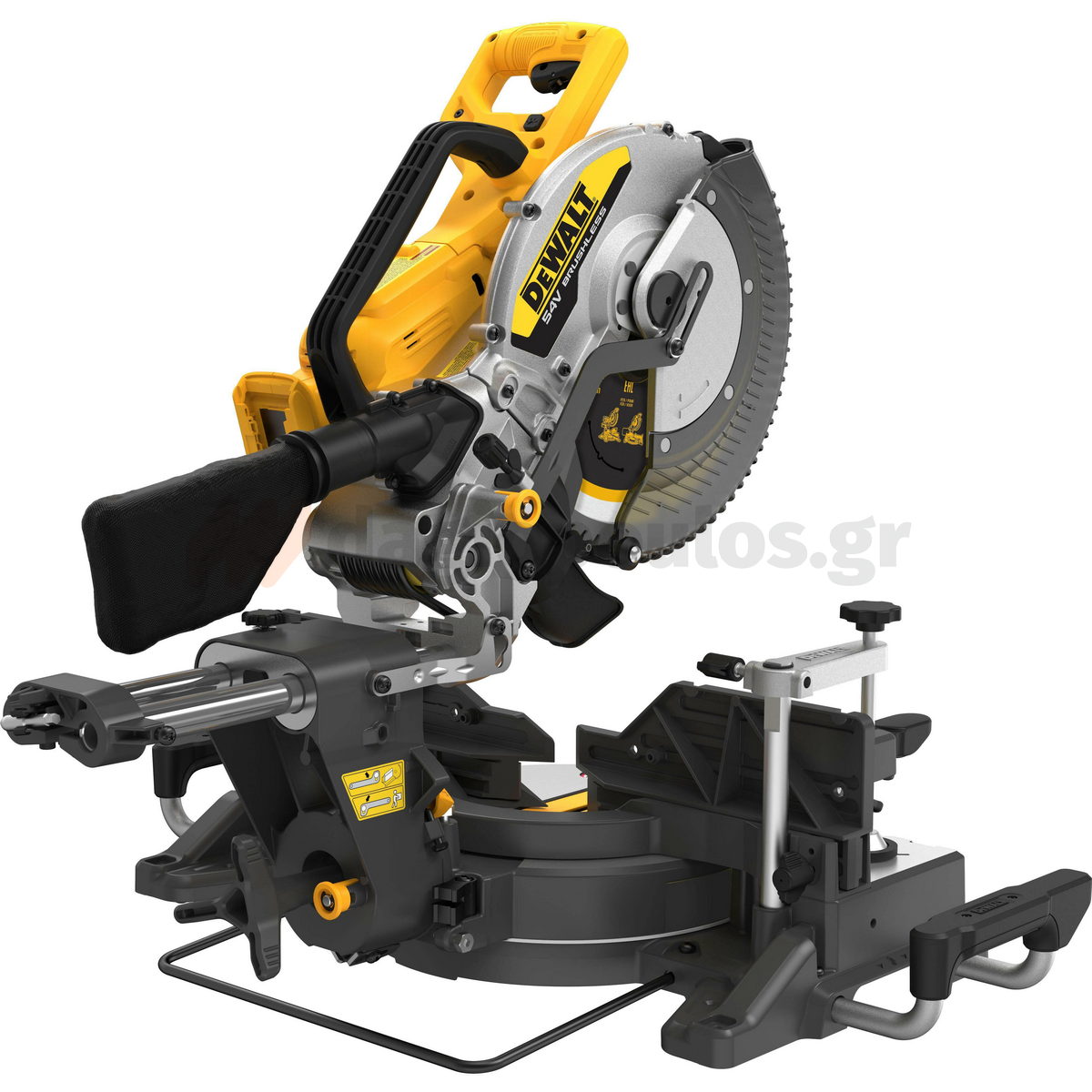 DeWalt DCS781X2-QW Brushless Φαλτσοπρίονο Πάγκου Συρόμενο (Radial) Μπαταρίας 54V XR FLEXVOLT 305mm Με 2 Μπατ.9.0Ah