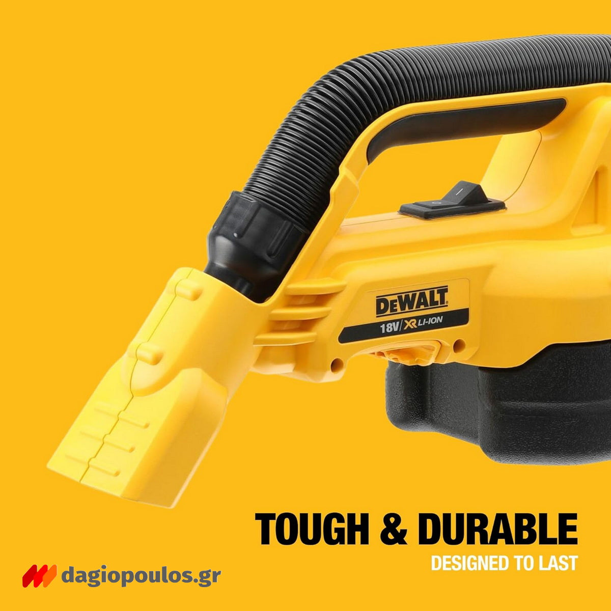 DeWalt DCV517N-XJ Σκούπα Στερεών/Υγρών Μπαταρίας 18V Li-Ion 1.9lt SOLO