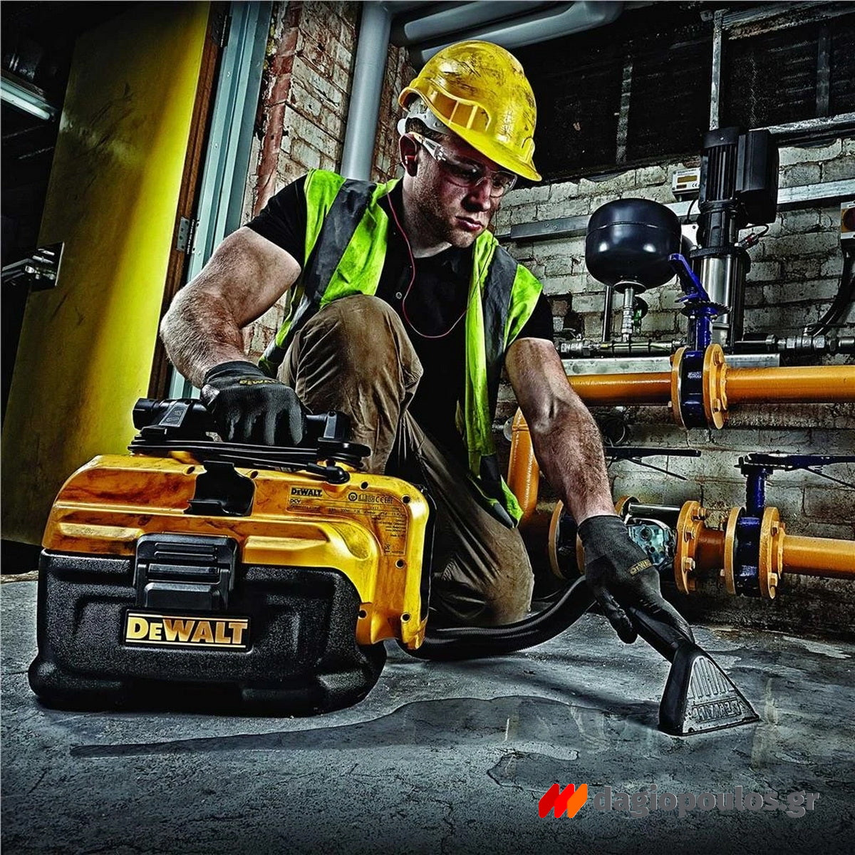 DeWalt DCV584L-XJ Σκούπα Μπαταρίας Υγρών - Στερεών 300W 220V-14.4V-18.0V-54.0V Li-Ion SOLO