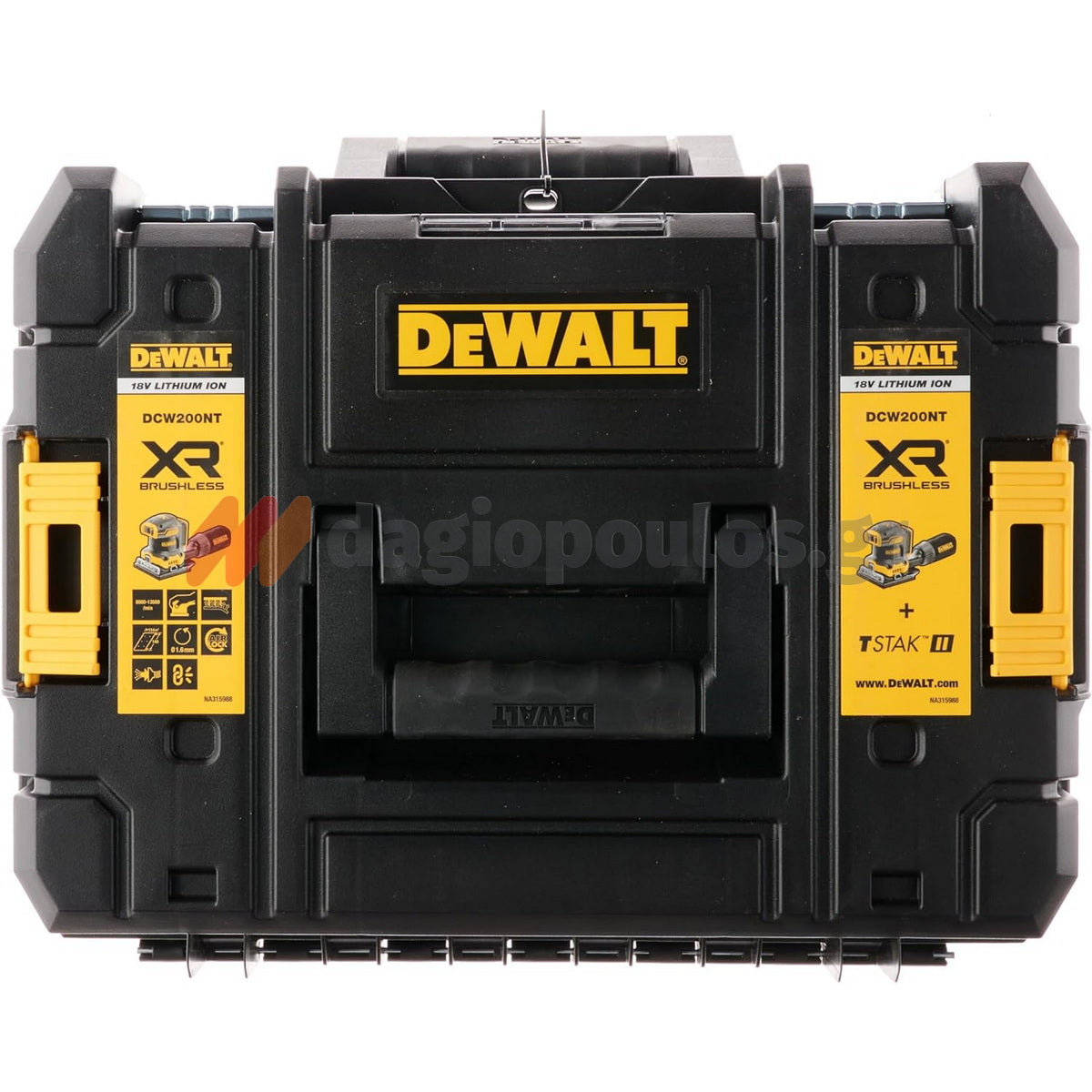 DeWalt DCW200NT-XJ Brushless Τριβείο Παλμικό Χούφτας Μπαταρίας 18V Li-Ion SOLO & Βαλίτσα T-Stak