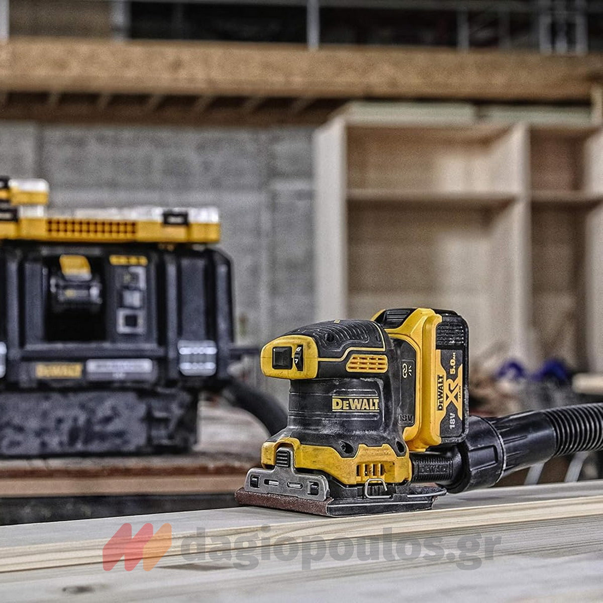DeWalt DCW200NT-XJ Brushless Τριβείο Παλμικό Χούφτας Μπαταρίας 18V Li-Ion SOLO & Βαλίτσα T-Stak