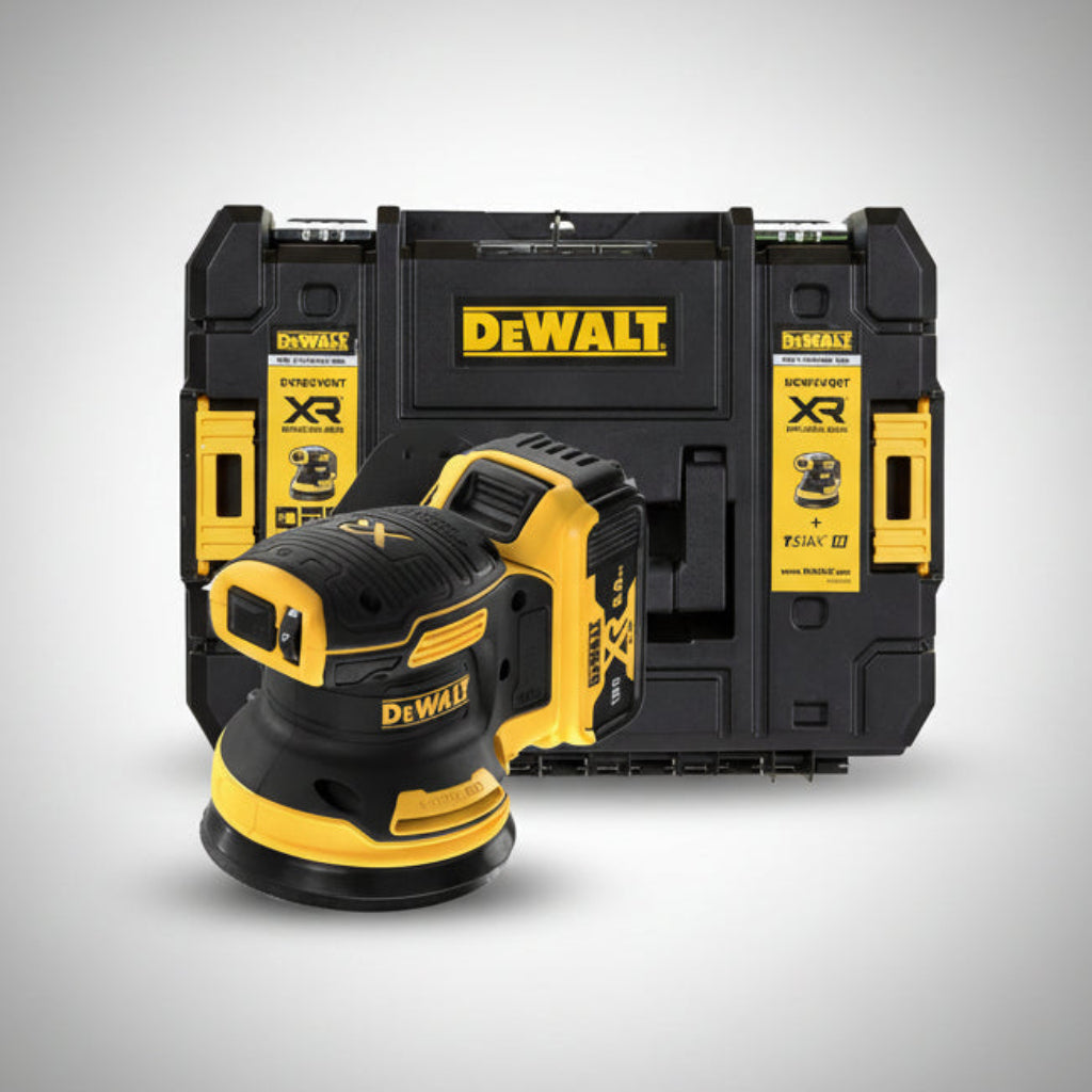 DeWalt DCW210NT-XJ Brushless Έκκεντρο Περιστροφικό Τριβείο Μπαταρίας 18V Li-Ion 125mm SOLO & Βαλίτσα T-Stak