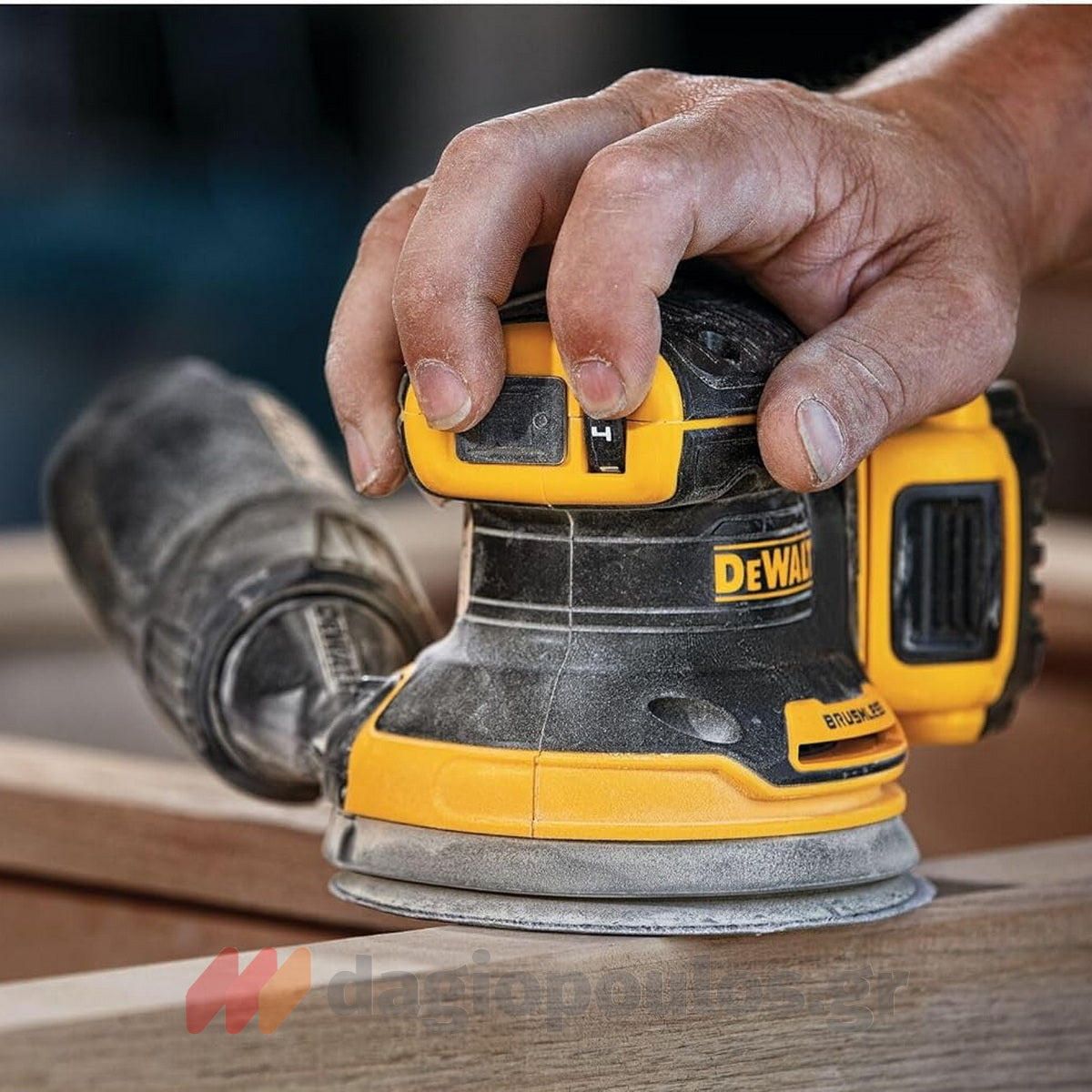 DeWalt DCW210NT Brushless Έκκεντρο Περιστροφικό Τριβείο Μπαταρίας 18V Li-Ion 125mm SOLO & Βαλίτσα T-Stak