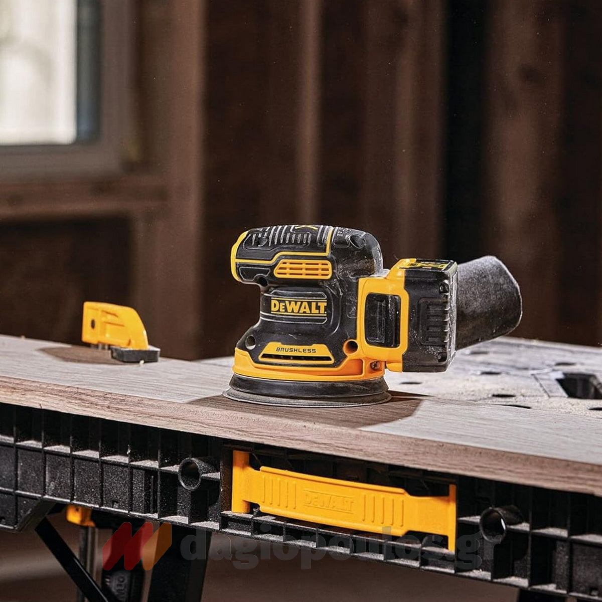 DeWalt DCW210NT Brushless Έκκεντρο Περιστροφικό Τριβείο Μπαταρίας 18V Li-Ion 125mm SOLO & Βαλίτσα T-Stak