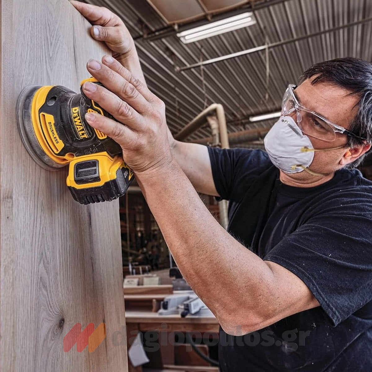 DeWalt DCW210NT Brushless Έκκεντρο Περιστροφικό Τριβείο Μπαταρίας 18V Li-Ion 125mm SOLO & Βαλίτσα T-Stak