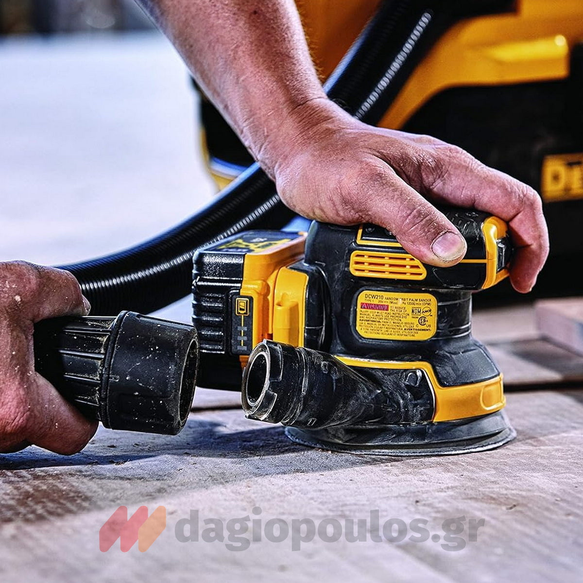 DeWalt DCW210NT Brushless Έκκεντρο Περιστροφικό Τριβείο Μπαταρίας 18V Li-Ion 125mm SOLO & Βαλίτσα T-Stak