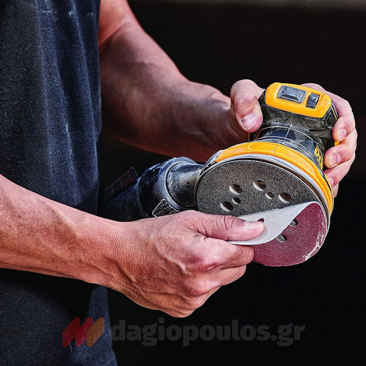 DeWalt DCW210NT Brushless Έκκεντρο Περιστροφικό Τριβείο Μπαταρίας 18V Li-Ion 125mm SOLO & Βαλίτσα T-Stak