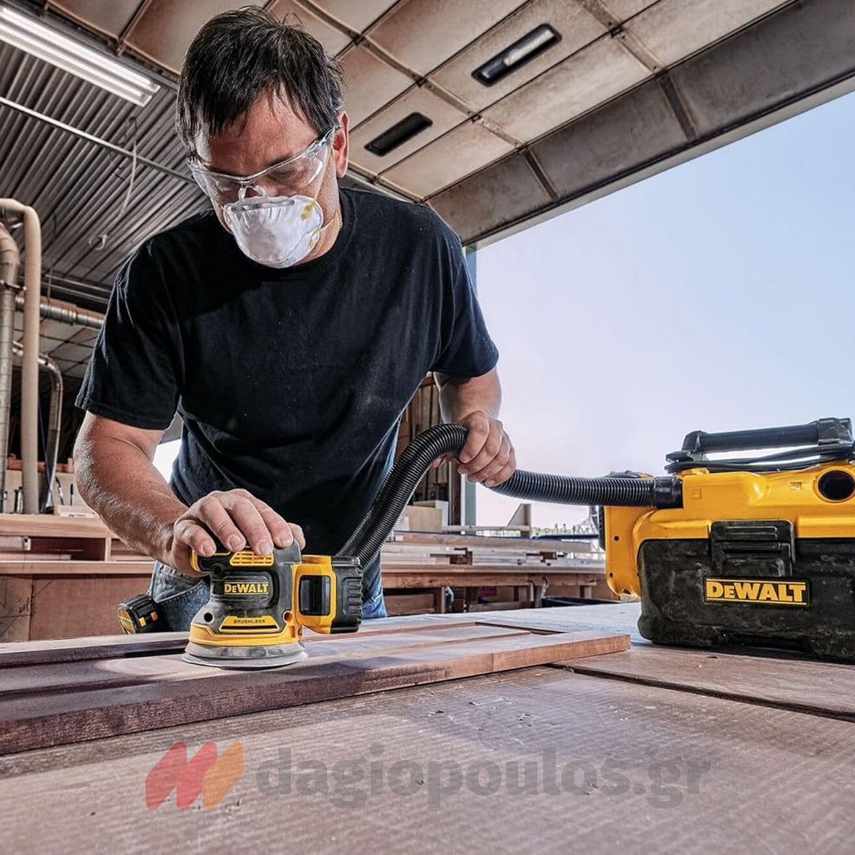 DeWalt DCW210NT Brushless Έκκεντρο Περιστροφικό Τριβείο Μπαταρίας 18V Li-Ion 125mm SOLO & Βαλίτσα T-Stak