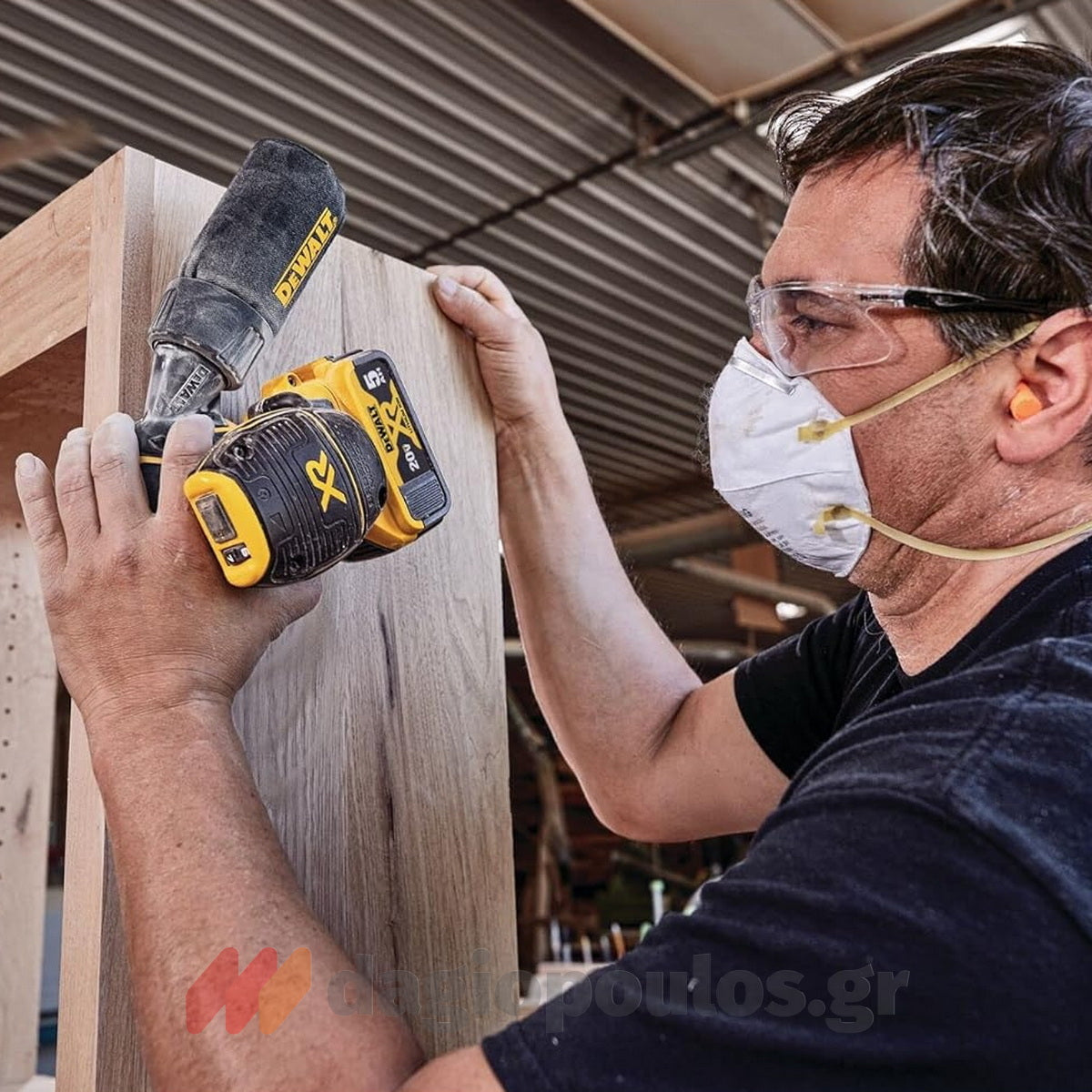 DeWalt DCW210NT Brushless Έκκεντρο Περιστροφικό Τριβείο Μπαταρίας 18V Li-Ion 125mm SOLO & Βαλίτσα T-Stak