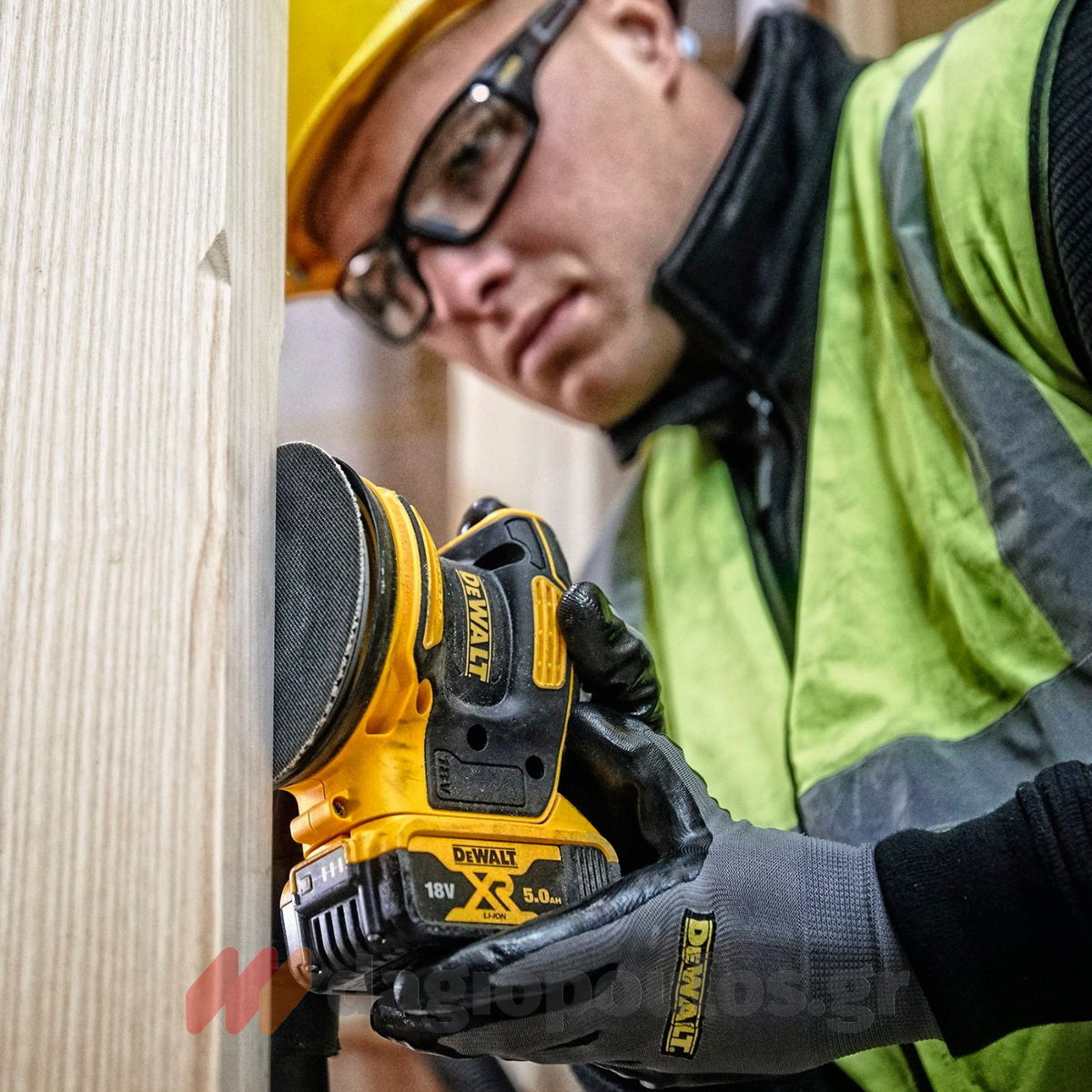 DeWalt DCW210NT Brushless Έκκεντρο Περιστροφικό Τριβείο Μπαταρίας 18V Li-Ion 125mm SOLO & Βαλίτσα T-Stak