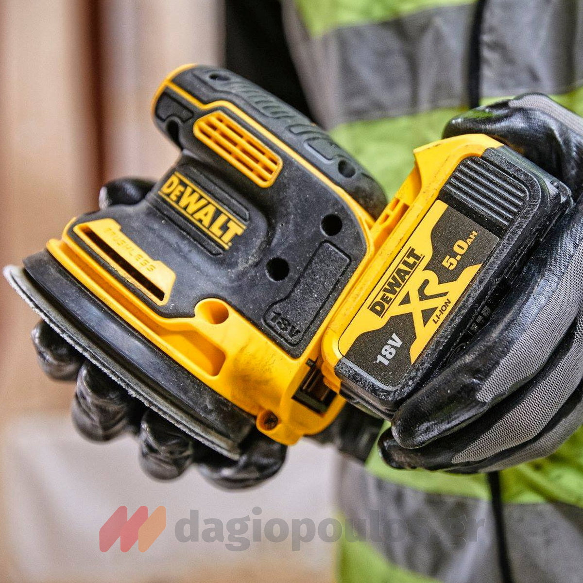 DeWalt DCW210NT Brushless Έκκεντρο Περιστροφικό Τριβείο Μπαταρίας 18V Li-Ion 125mm SOLO & Βαλίτσα T-Stak