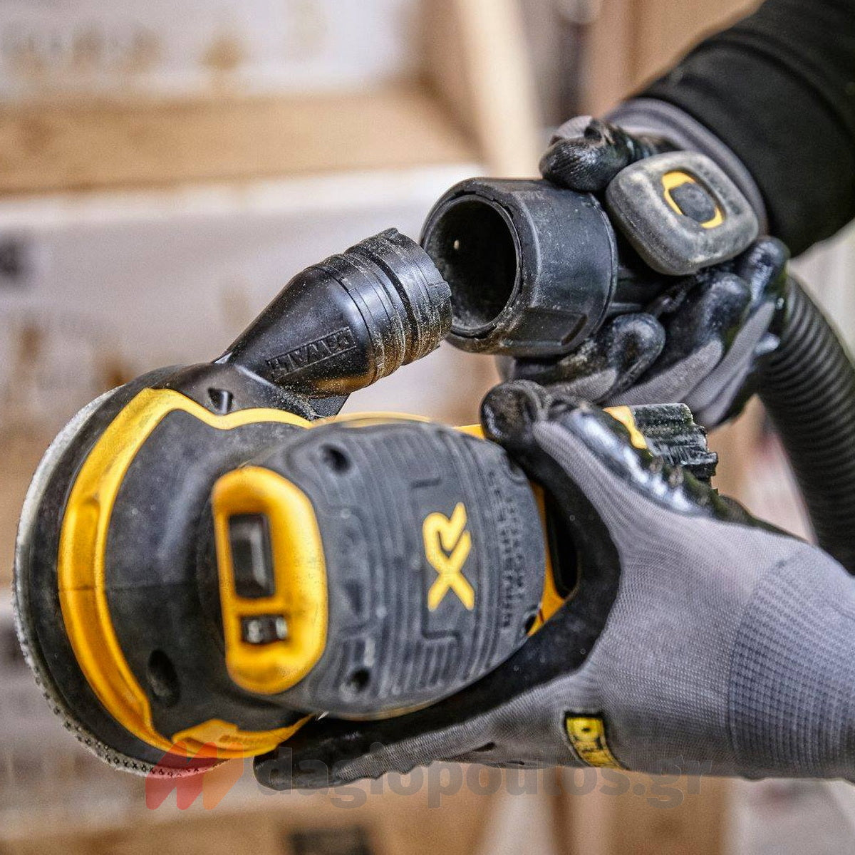 DeWalt DCW210NT Brushless Έκκεντρο Περιστροφικό Τριβείο Μπαταρίας 18V Li-Ion 125mm SOLO & Βαλίτσα T-Stak