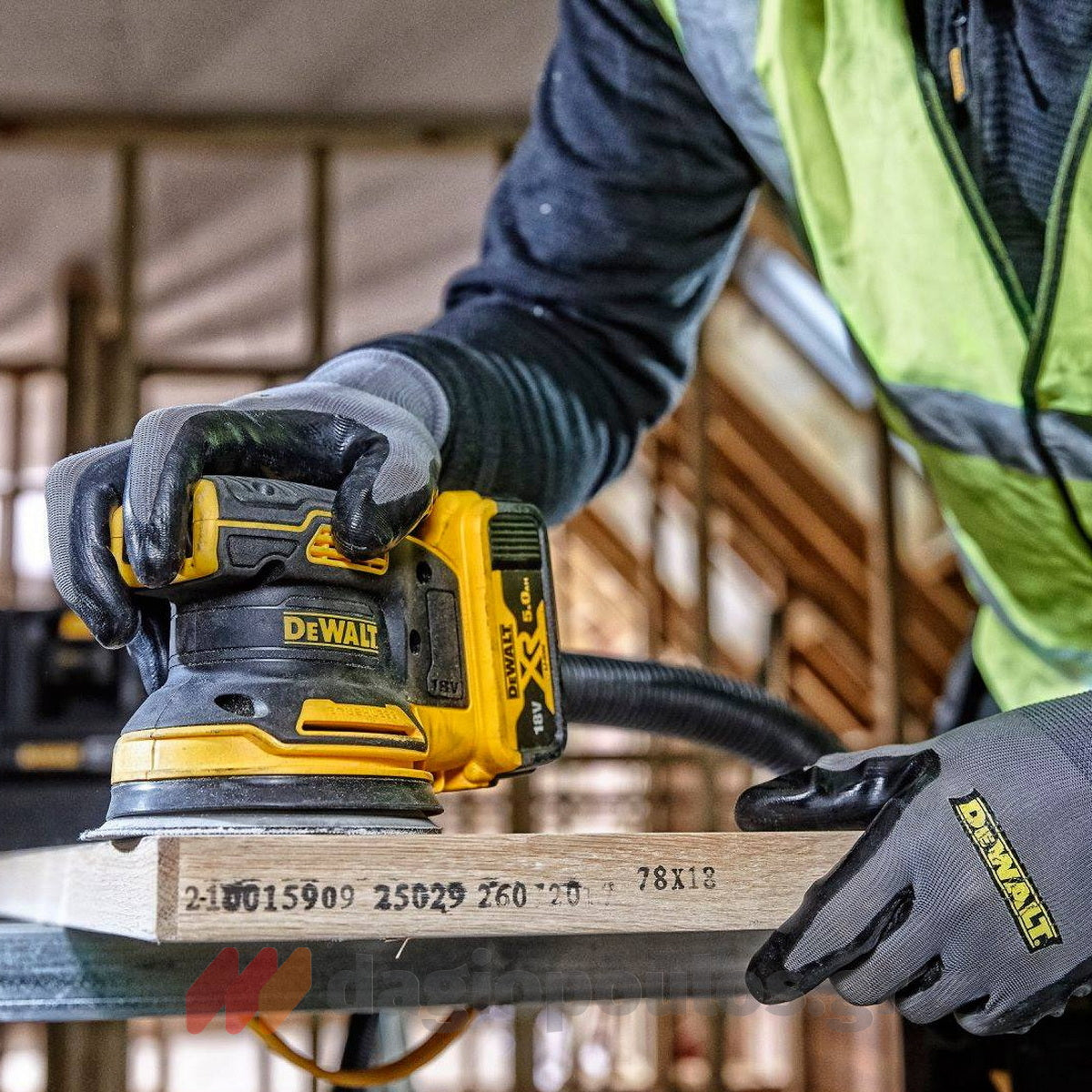 DeWalt DCW210NT Brushless Έκκεντρο Περιστροφικό Τριβείο Μπαταρίας 18V Li-Ion 125mm SOLO & Βαλίτσα T-Stak