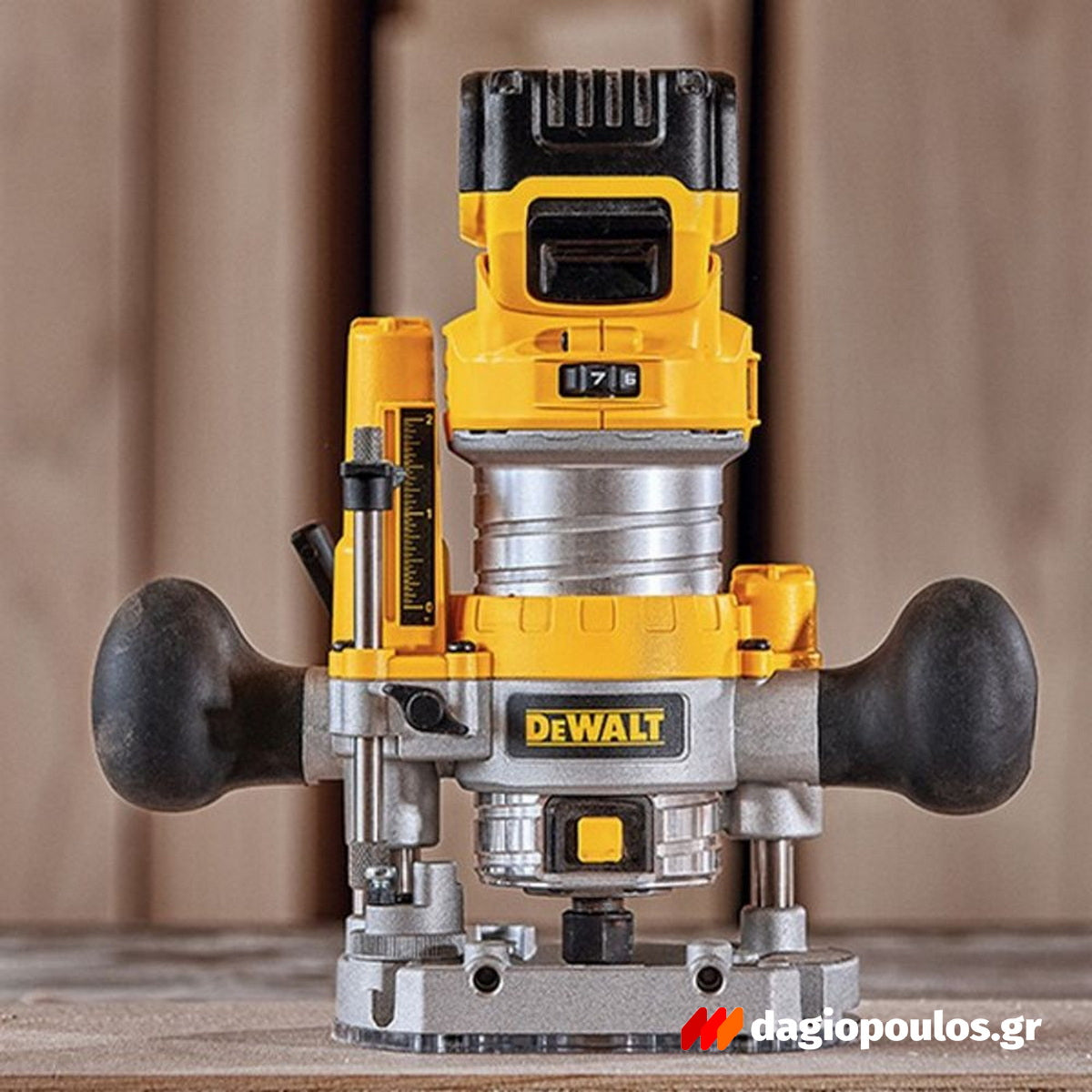DeWalt DCW600N-XJ Brushless Κάθετη Φρέζα - Ρούτερ Σταθερής Βάσης Μπαταρίας 18V Li-Ion SOLO