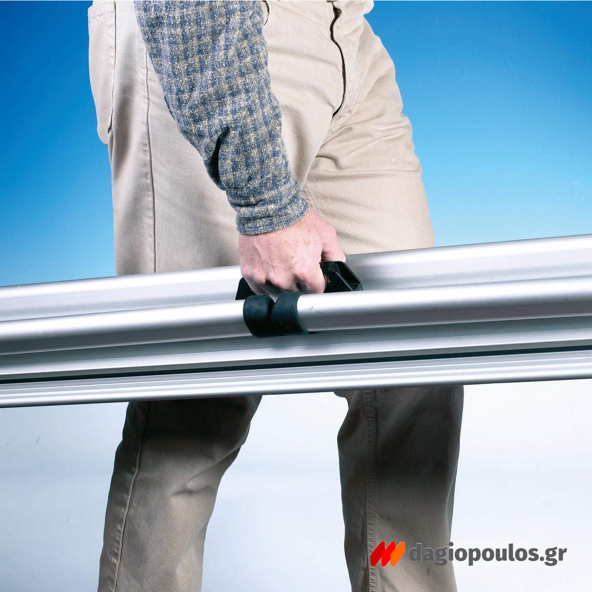 Ενσωματωμένη χειρολαβή για εργονομική μεταφορά της βάσης