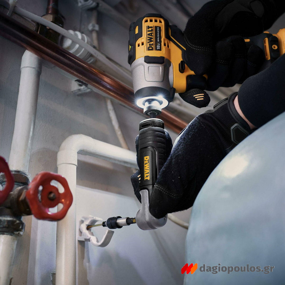 DeWalt DT20500-QZ Γωνιακή Κεφαλή - Τσοκ Με Προέκταση