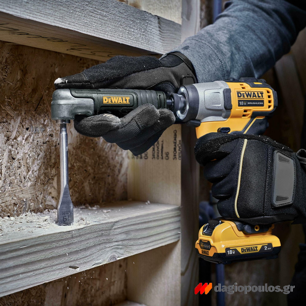 DeWalt DT20500-QZ Γωνιακή Κεφαλή - Τσοκ Με Προέκταση