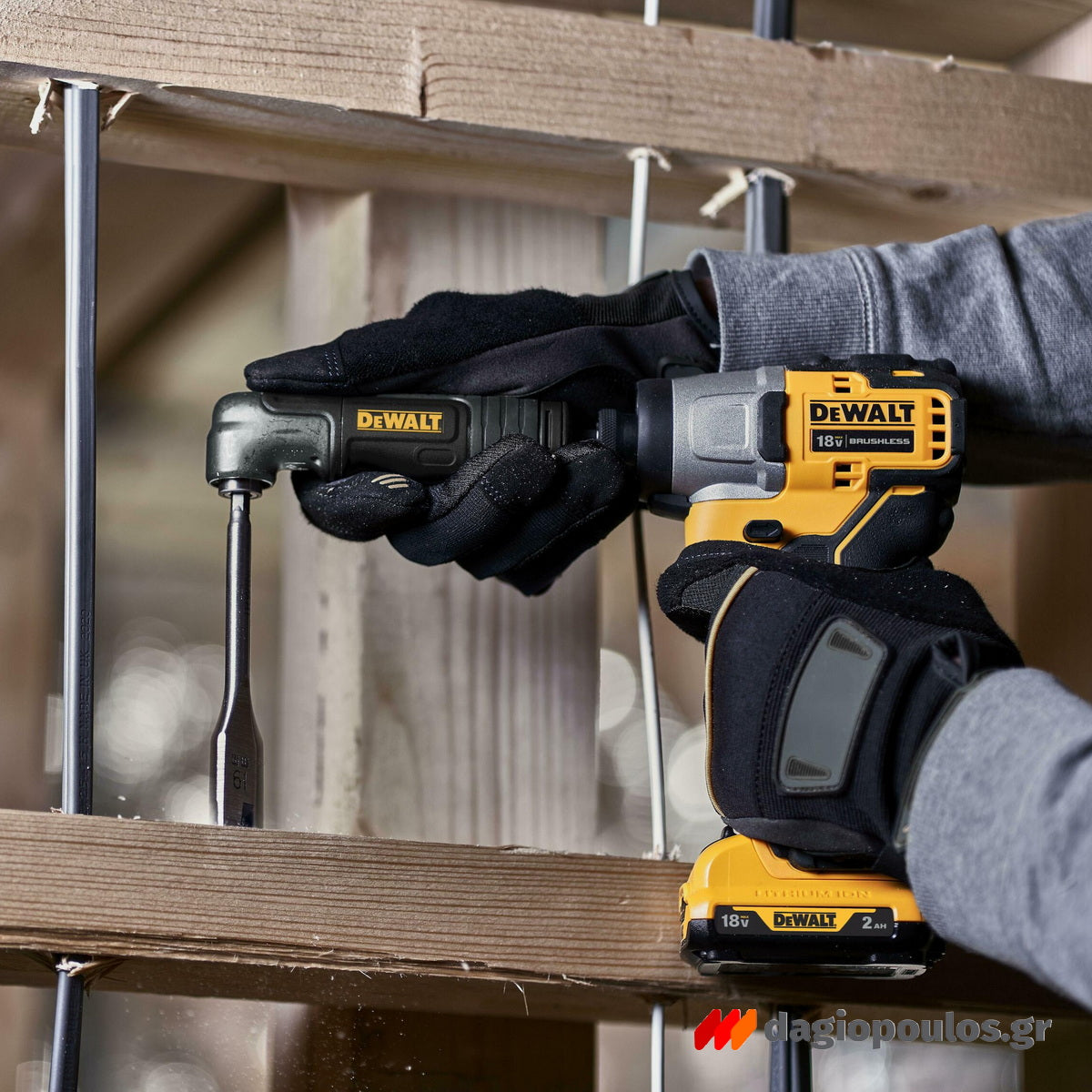 DeWalt DT20500-QZ Γωνιακή Κεφαλή - Τσοκ Με Προέκταση