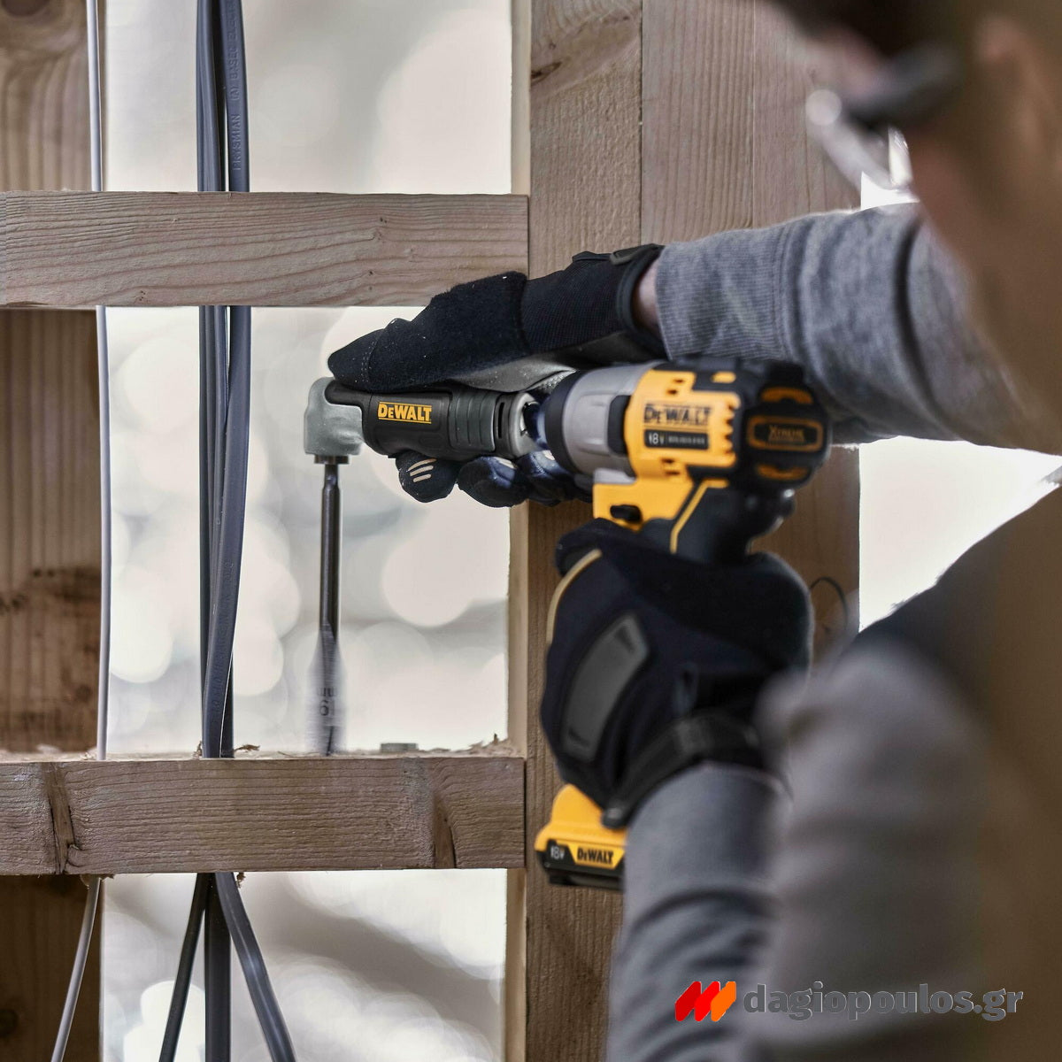 DeWalt DT20500-QZ Γωνιακή Κεφαλή - Τσοκ Με Προέκταση