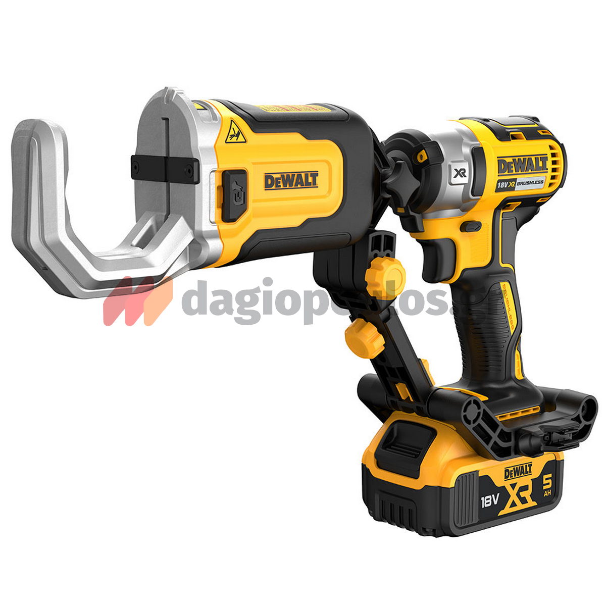DeWalt DT20560-QZ Ψαλίδι (Κόφτης) Μπαταρίας 18 Li-Ion Πλαστικών Σωλήνων PVC-PEX SOLO