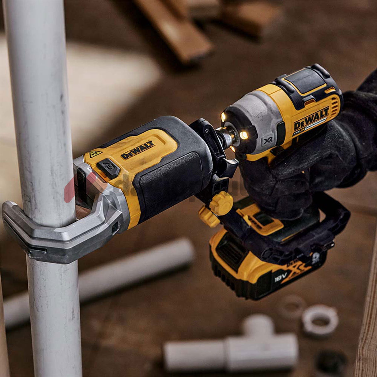 DeWalt DT20560-QZ Ψαλίδι (Κόφτης) Μπαταρίας 18 Li-Ion Πλαστικών Σωλήνων PVC-PEX SOLO