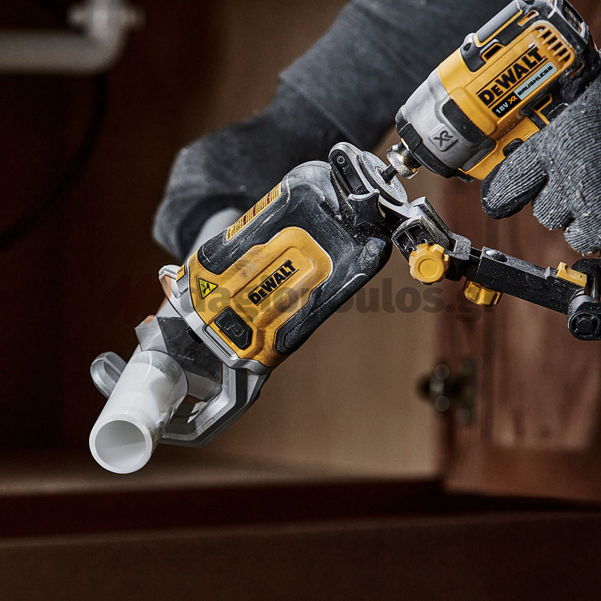 DeWalt DT20560-QZ Ψαλίδι (Κόφτης) Μπαταρίας 18 Li-Ion Πλαστικών Σωλήνων PVC-PEX SOLO