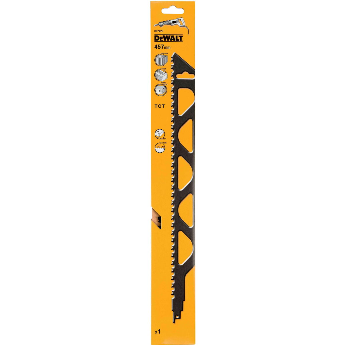 DeWalt DT2422-QZ Λάμα Σπαθοσέγας (Σεγάτσας) Καρβιδίου Για Δομικά Υλικά 457mm