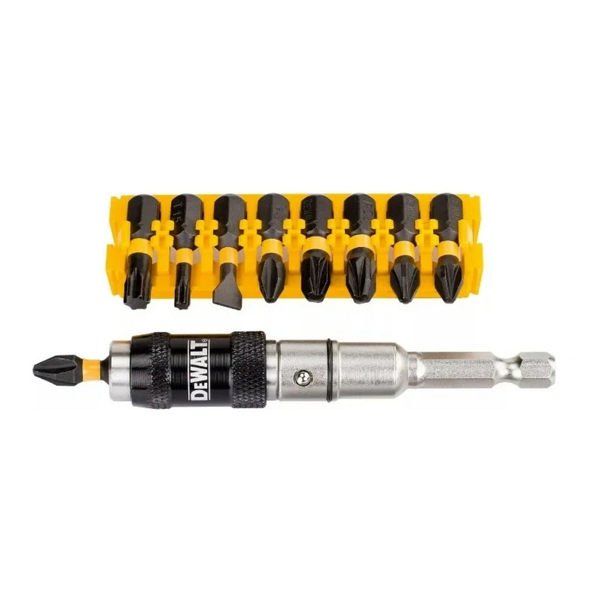 DeWalt DT70518T-QZ Συλλογή Μύτες FlextorQ Με Μαγνητικό Αντάπτορα (Προέκταση) Σετ 10 Τεμ