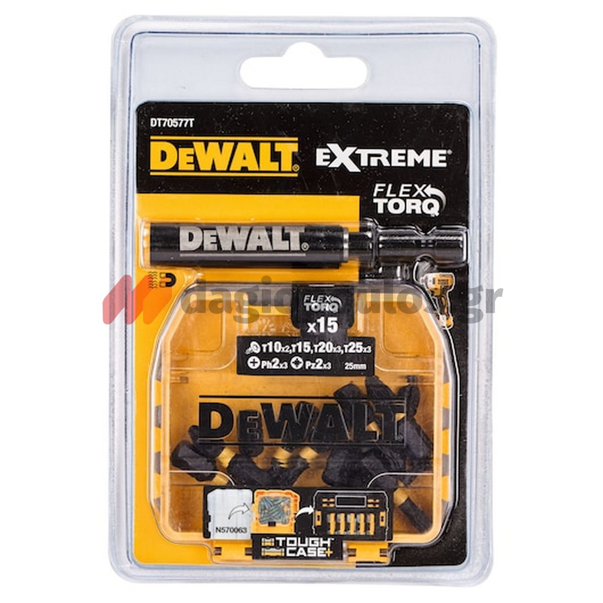 DeWalt DT70577T-QZ Συλλογή Μύτες Extreme FlexTorQ Με Μαγνητική Προέκταση Σετ 16 Τεμ