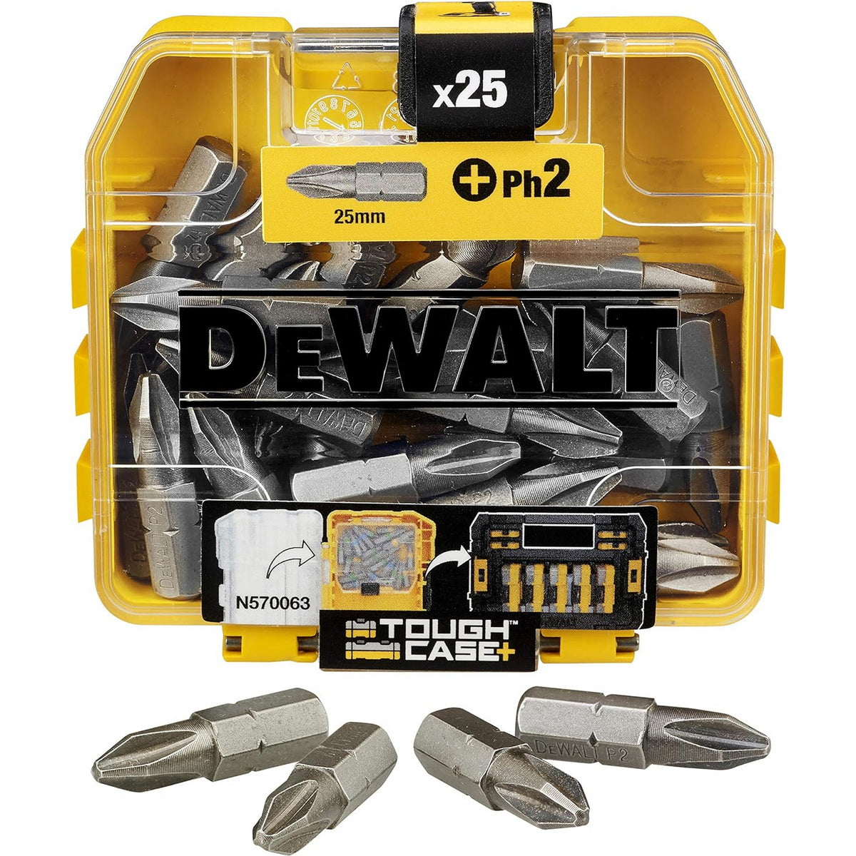 DeWalt DT71522-QZ Συλλογή Μύτες Phillips (Σταυρού) Ph.2x25mm Σετ 25 Τεμ