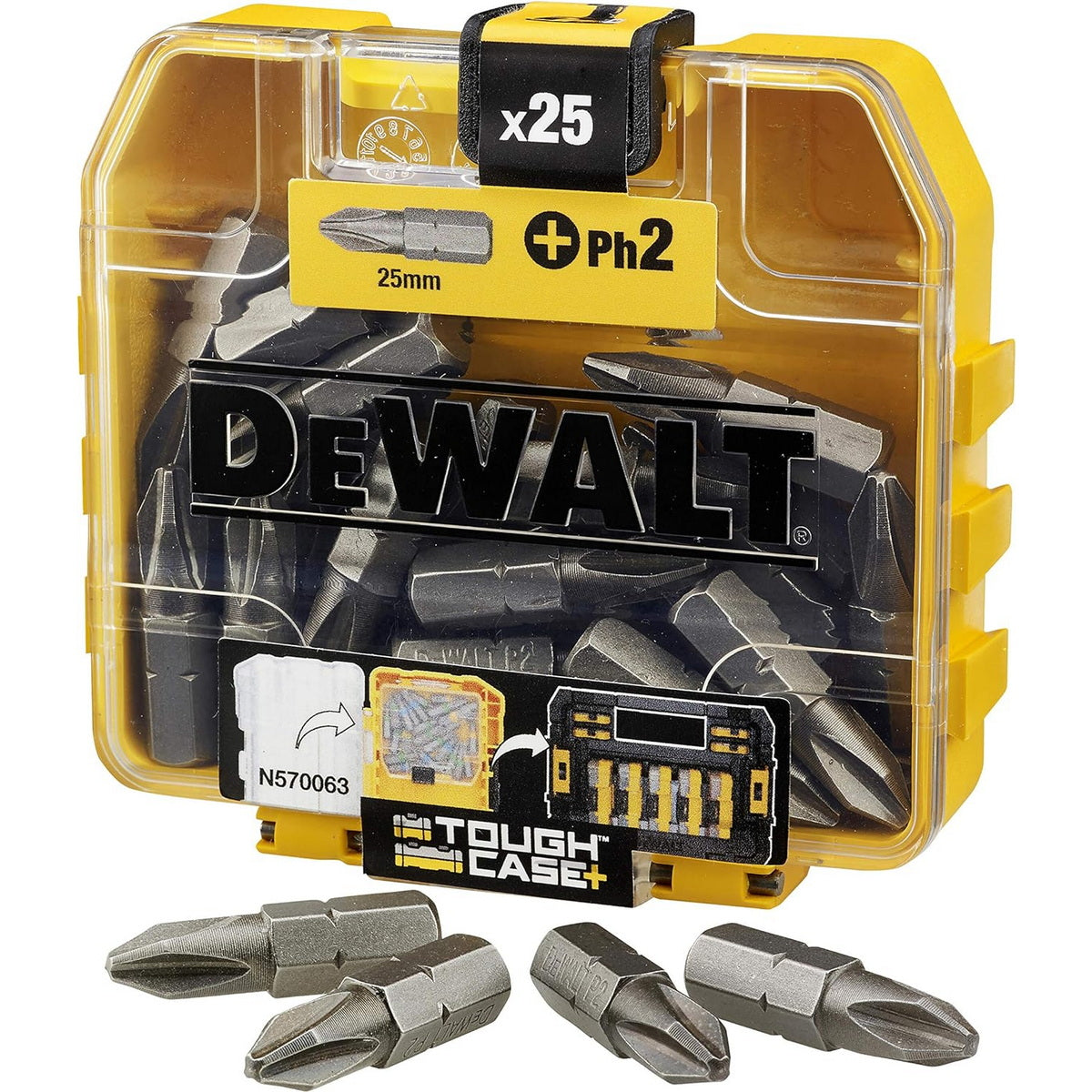DeWalt DT71522-QZ Συλλογή Μύτες Phillips (Σταυρού) Ph.2x25mm Σετ 25 Τεμ