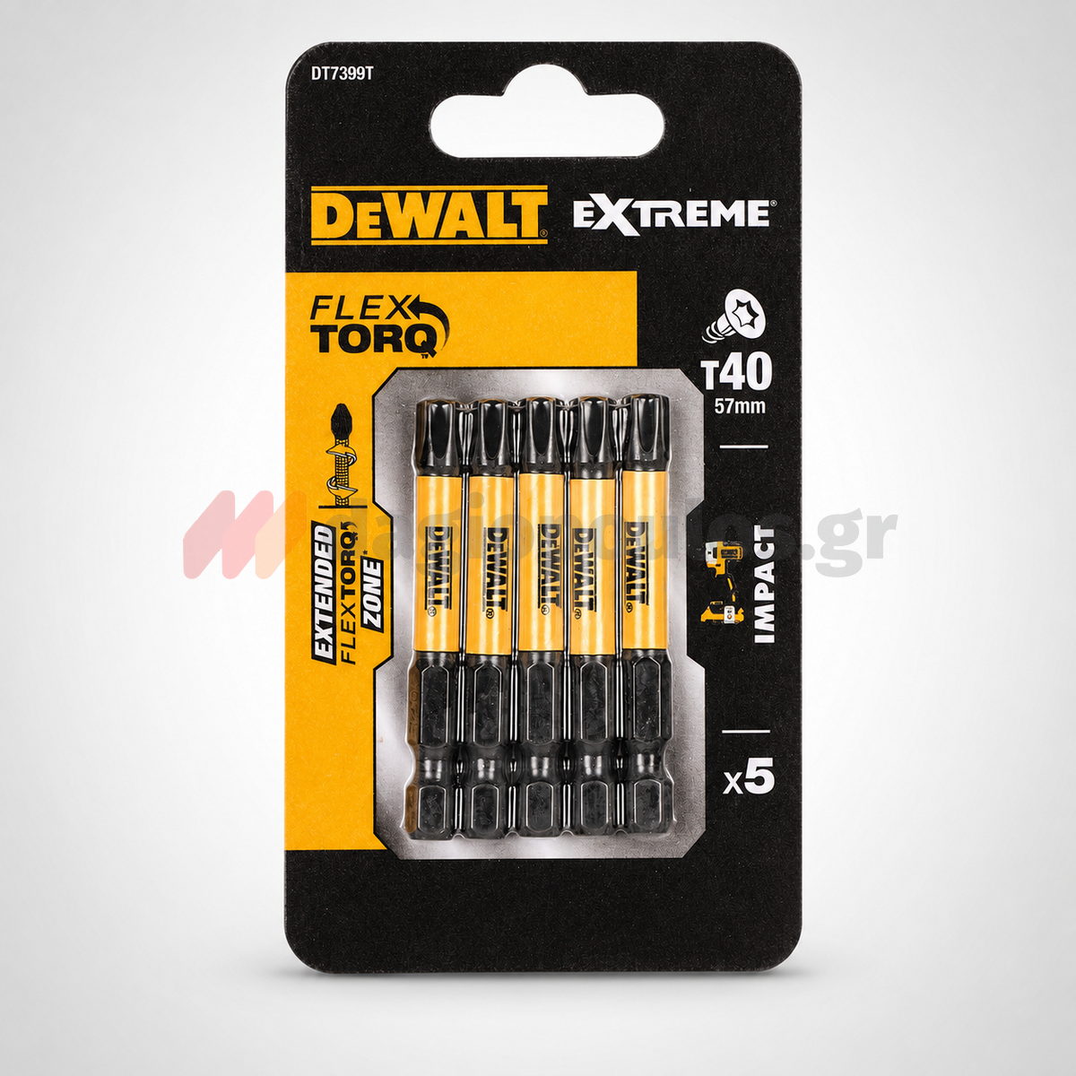 DeWalt DT7399T-QZ EXTREME® FLEXTORQ® Συλλογή Μύτες T40 50mm Σετ 5 Τεμ