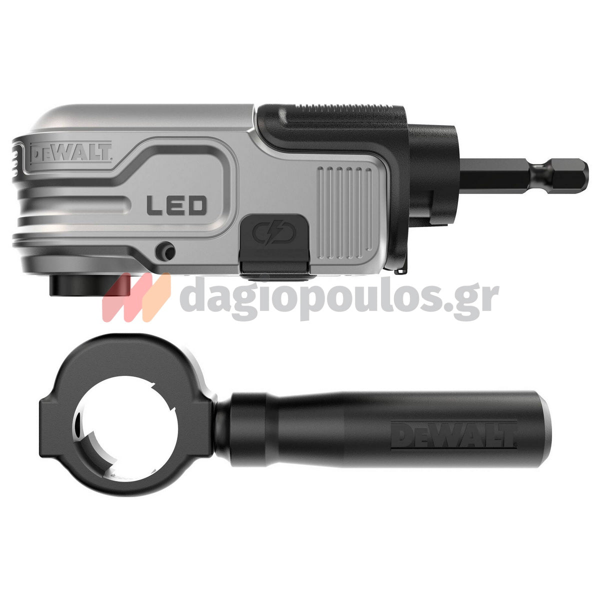 DeWalt DTLRA‑QZ LED Γωνιακή Κεφαλή - Τσοκ Με Φωτισμό LED