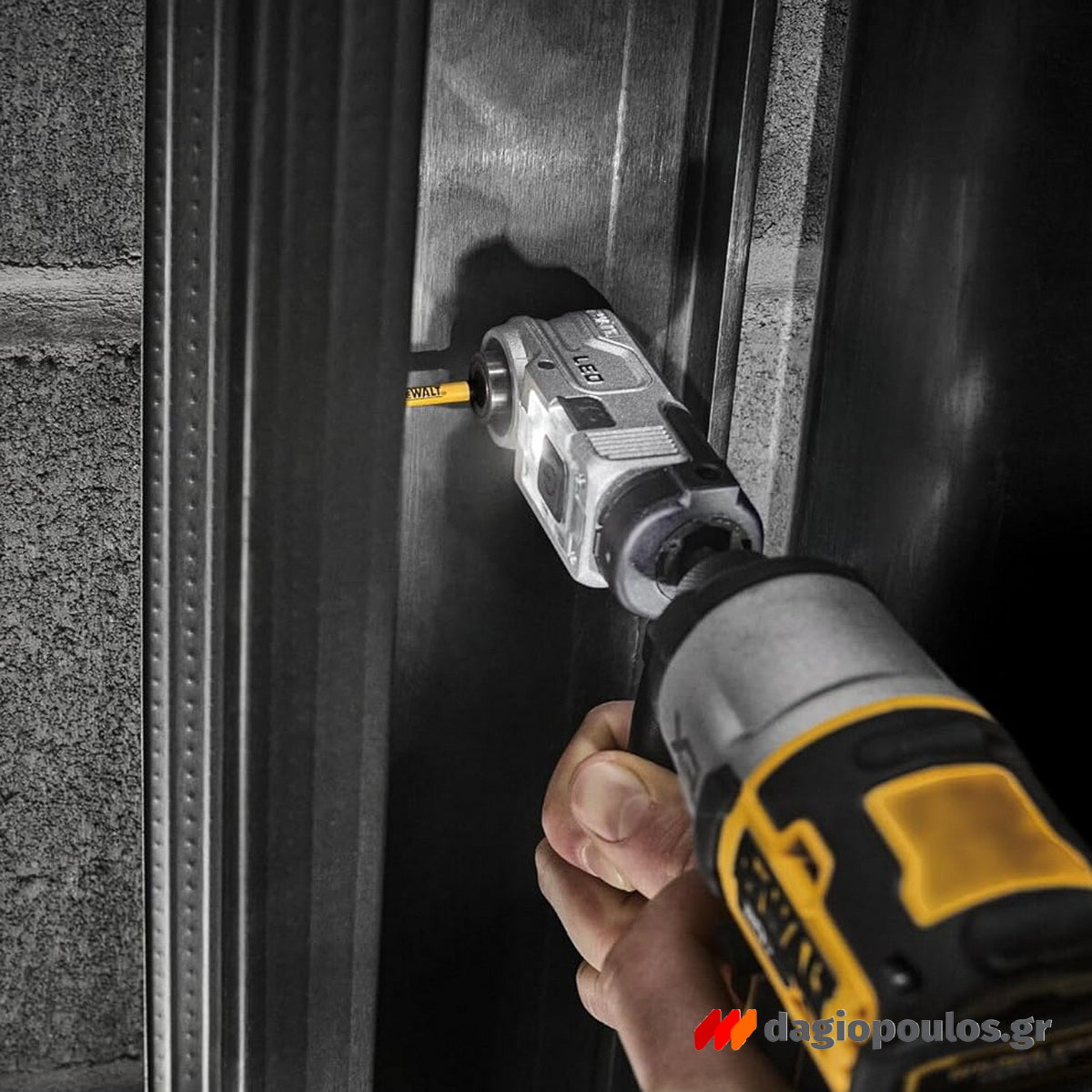 DeWalt DTLRA‑QZ LED Γωνιακή Κεφαλή - Τσοκ Με Φωτισμό LED