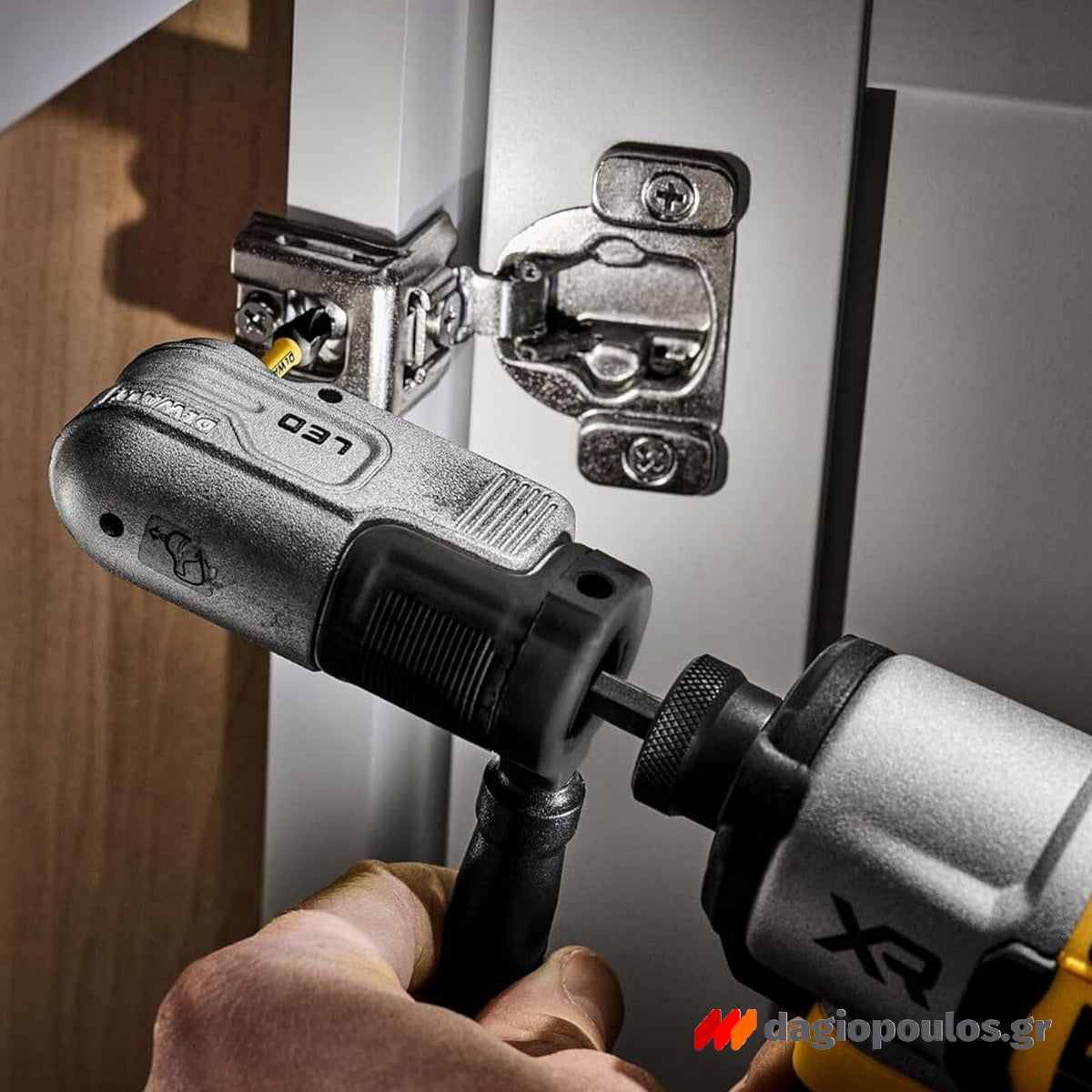 DeWalt DTLRA‑QZ LED Γωνιακή Κεφαλή - Τσοκ Με Φωτισμό LED