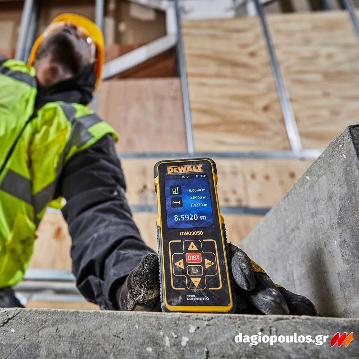 DeWalt DW03050-XJ Αποστασιόμετρο Laser Με Εμβέλεια 50m, Σύνδεση Bluetooth