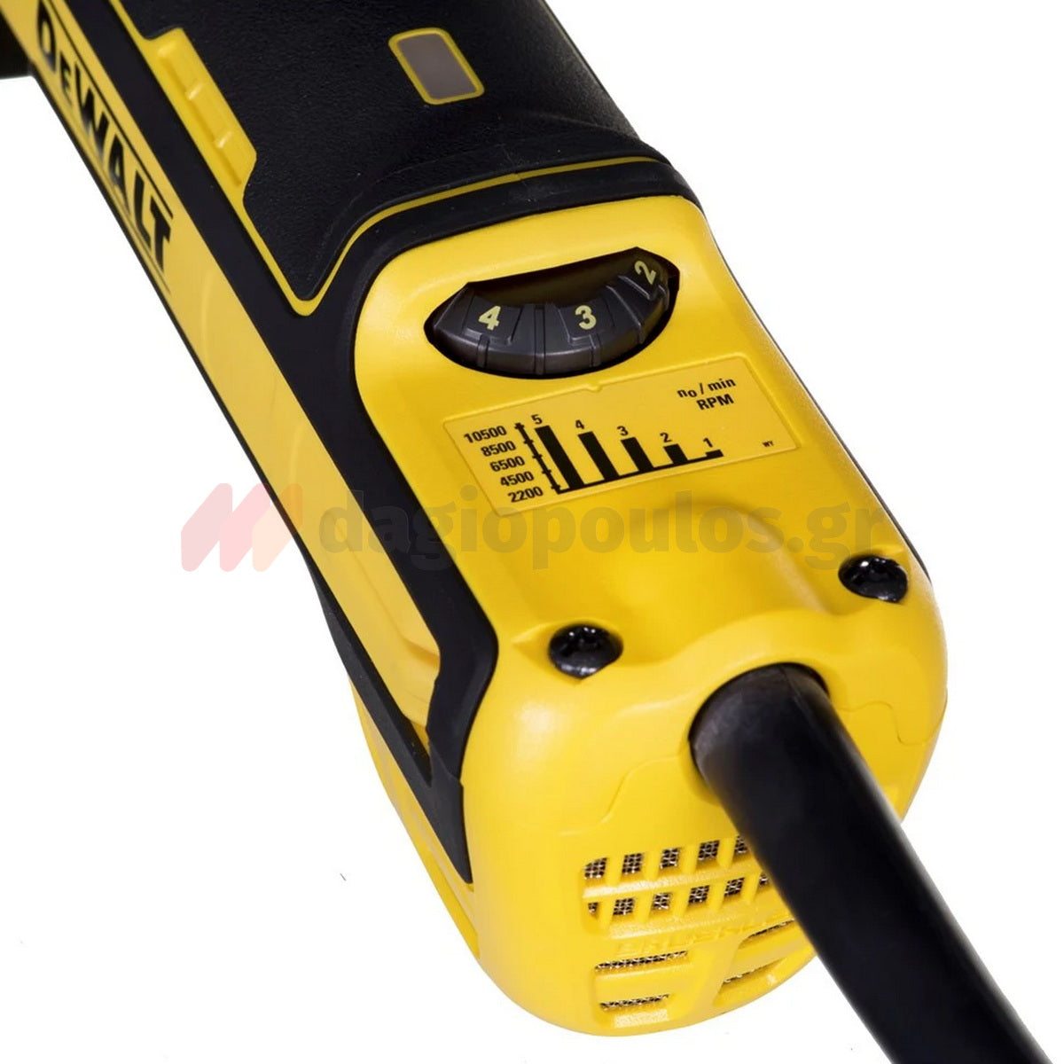DeWalt DWE4357-QS Brushless Ηλεκτρικός Γωνιακός Τροχός 1700W 125mm ΡΥΘΜΙΖΟΜΕΝΟΣ