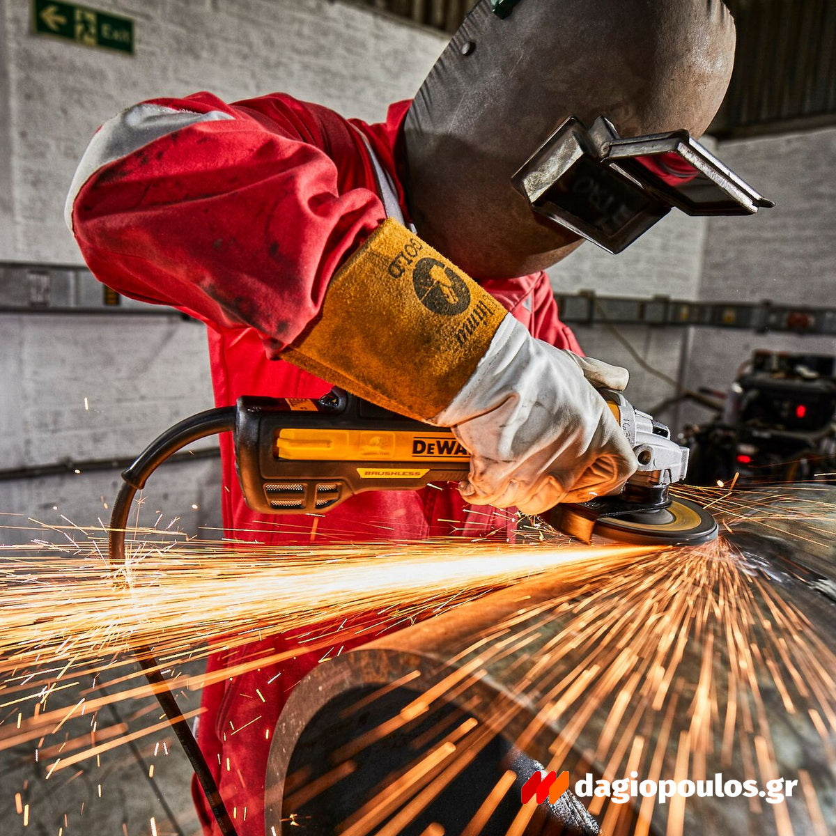 DeWalt DWE4357-QS Brushless Ηλεκτρικός Γωνιακός Τροχός 1700W 125mm ΡΥΘΜΙΖΟΜΕΝΟΣ