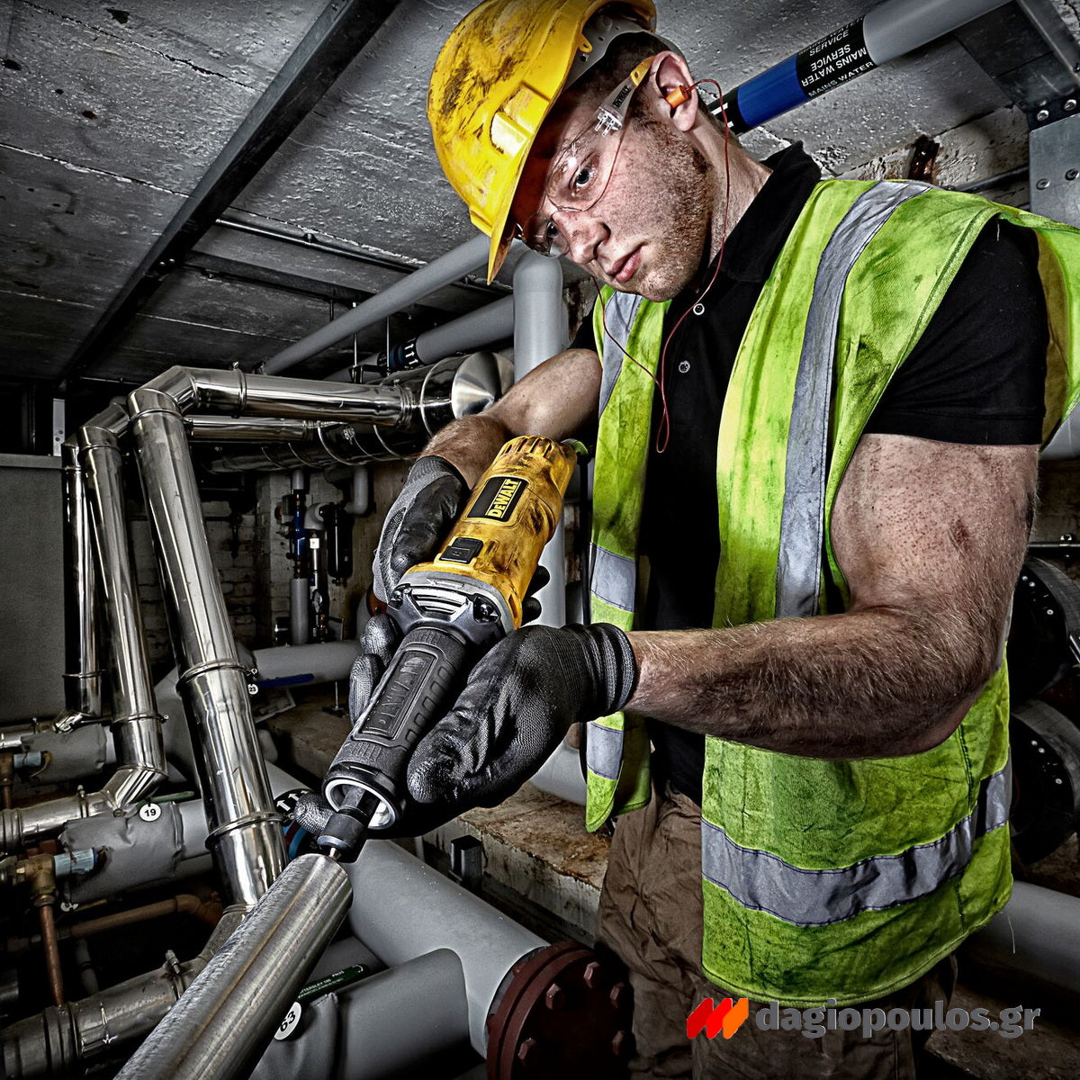 DeWalt DWE4884-QS Ηλεκτρικός Λειαντήρας Ευθύς 450W 6mm