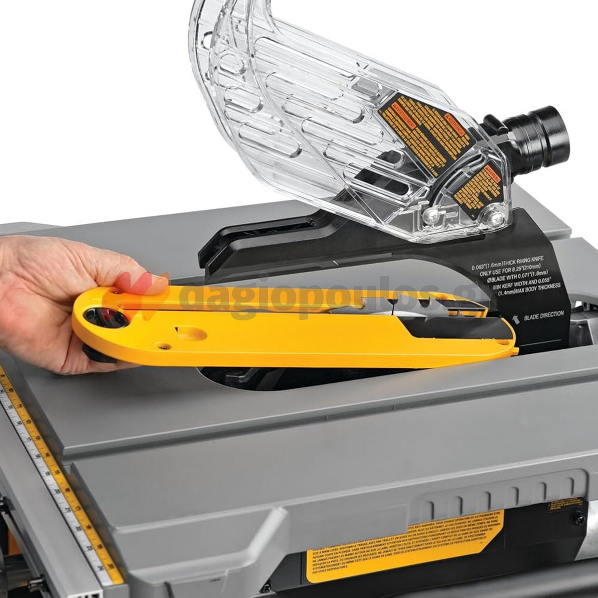 DeWalt DWE7485-QS Ηλεκτρικό Δισκοπρίονο Πάγκου 210mm