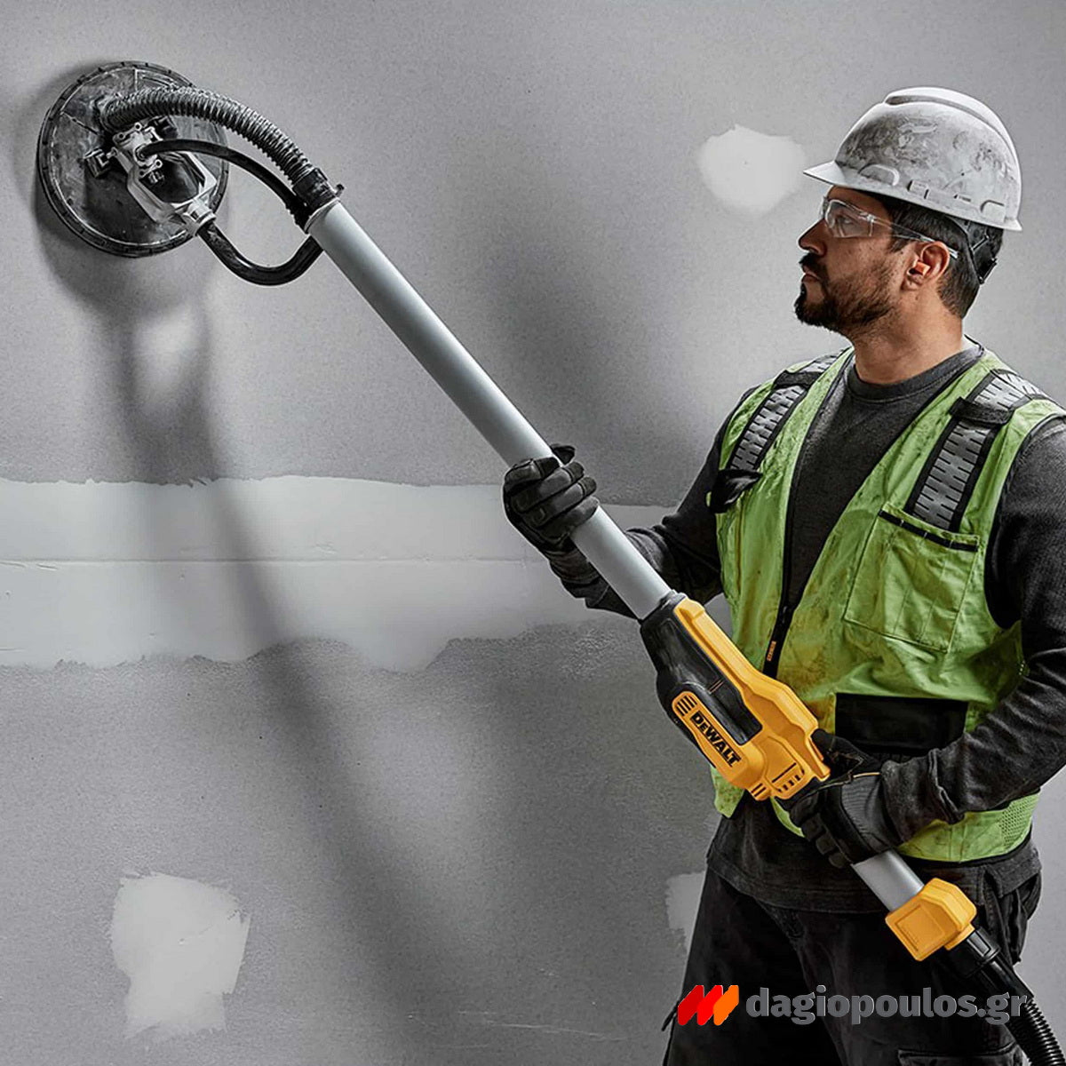 DeWalt DWE7800-QS Ηλεκτρικό Τριβείο Τοίχου-Γυψοσανίδας (Καμηλοπάρδαλη) Ρυθμιζόμενο 710W 225mm