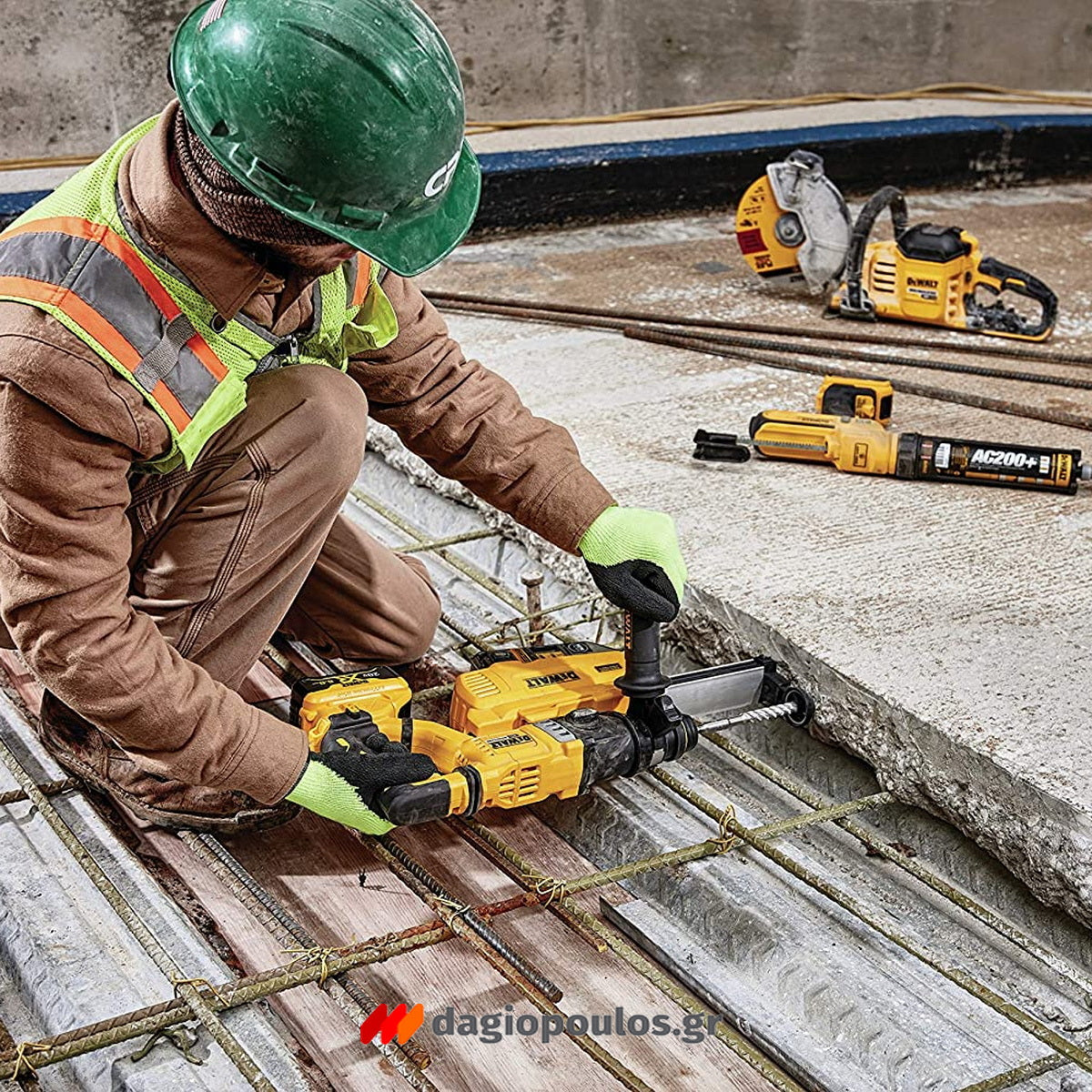 Προσαρμογή στο DCH263 για καθαρή διάτρηση έως 38 mm και 180 mm βάθος