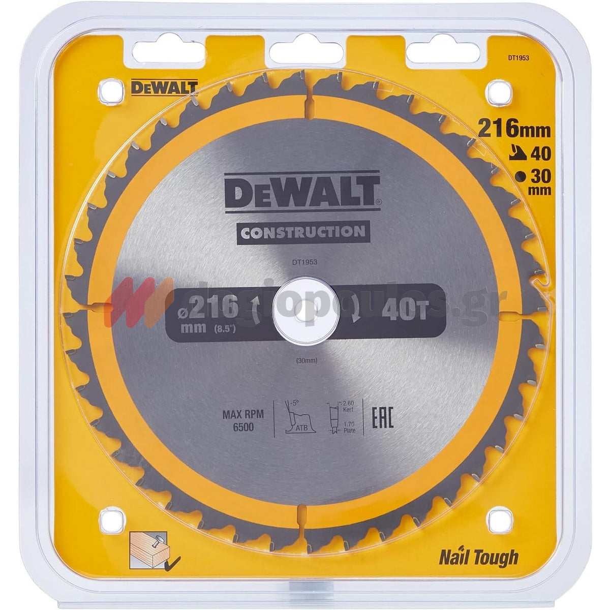 DeWalt DWS777-QS Ηλεκτρικό Συρόμενο Δισκοπρίονο (Radial) 1800W 216mm